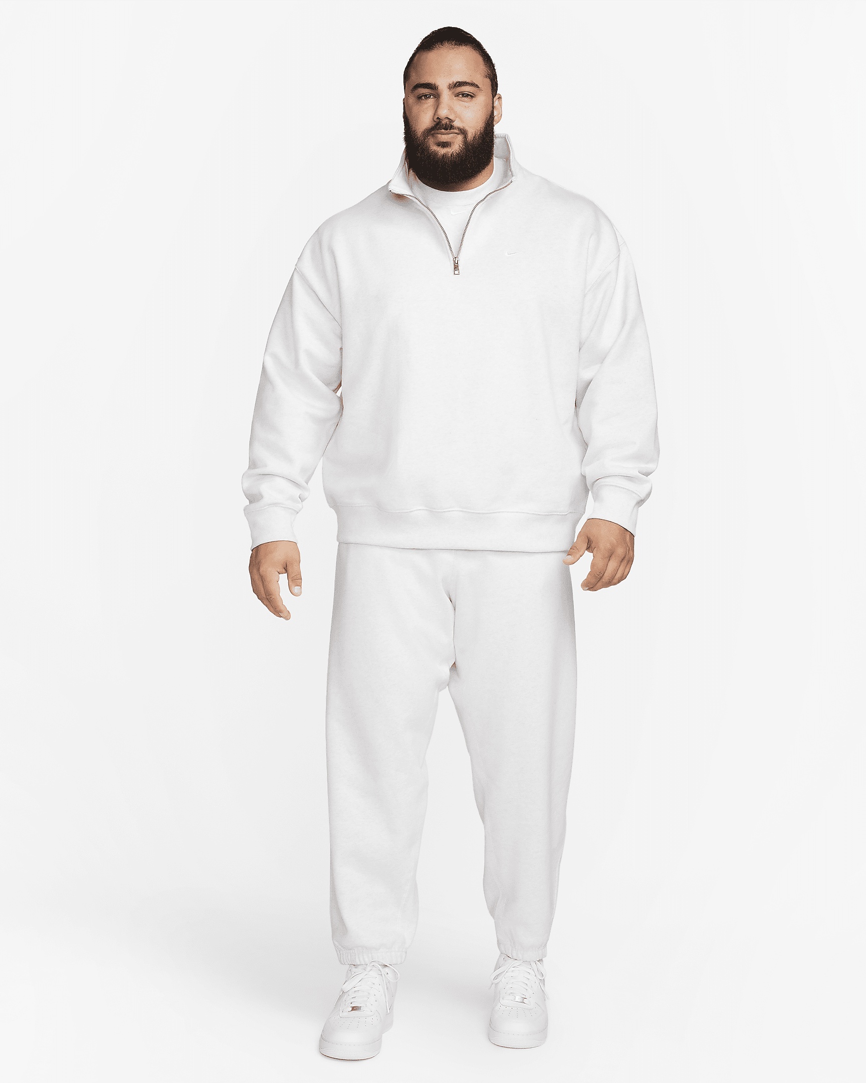 ★★Nike★★ Solo Swoosh Quarter Zip Top M Light Bone White Nike Solo Swoosh Men's 1/4-Zip Top. Nike.com