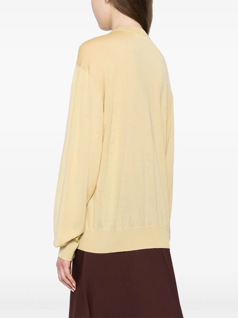 Superfine Crew Neck Cardigan - 4