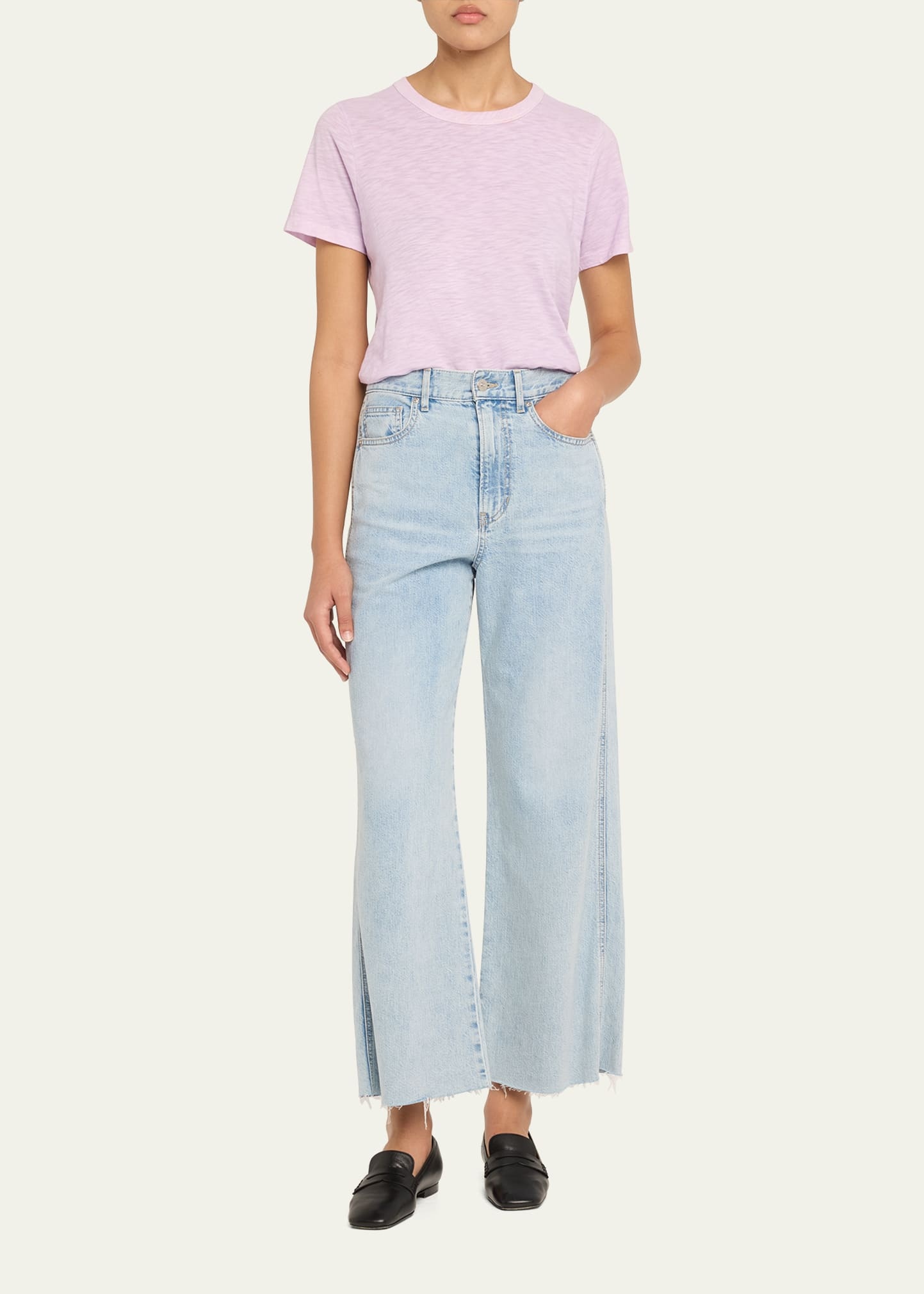 Taylor Cropped High-Rise Wide Jeans - 2