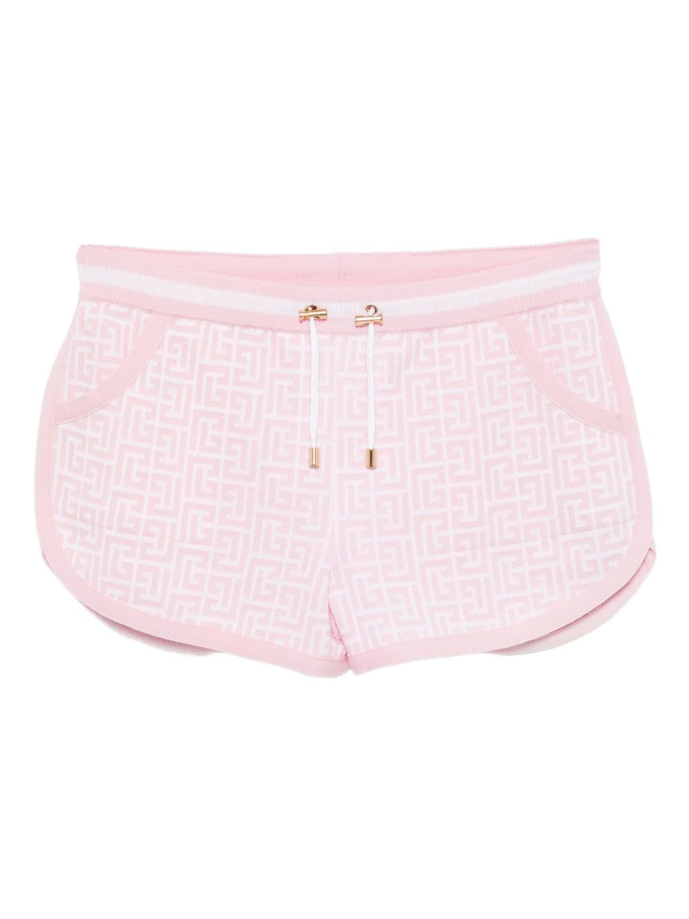 logo-embroidered shorts - 1