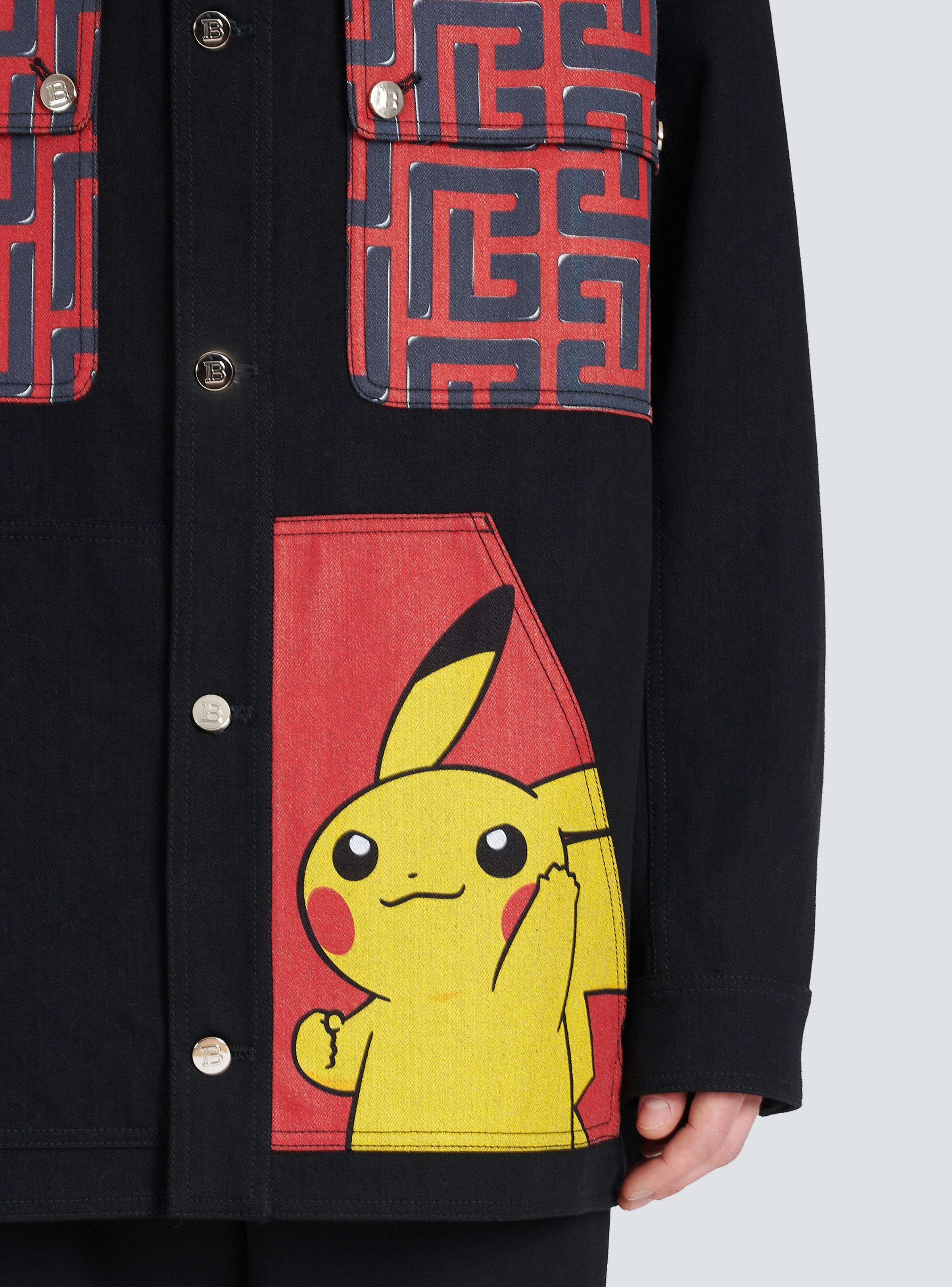 Unisex - Denim jacket with Pokémon print - 8