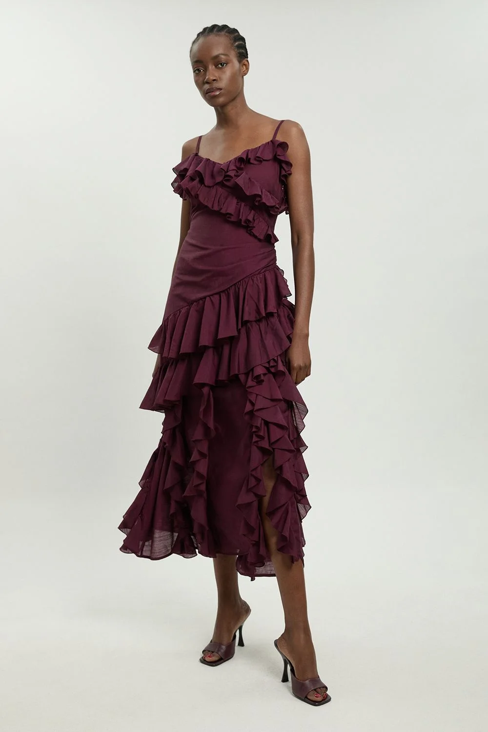 Drama Frill Maxi Dress - 1