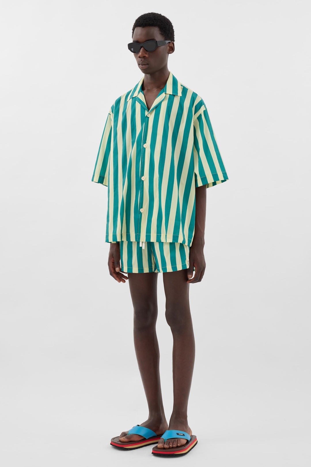 SRTWMSHR003 NYL081 8317 GREEN/CREAM ST - 4