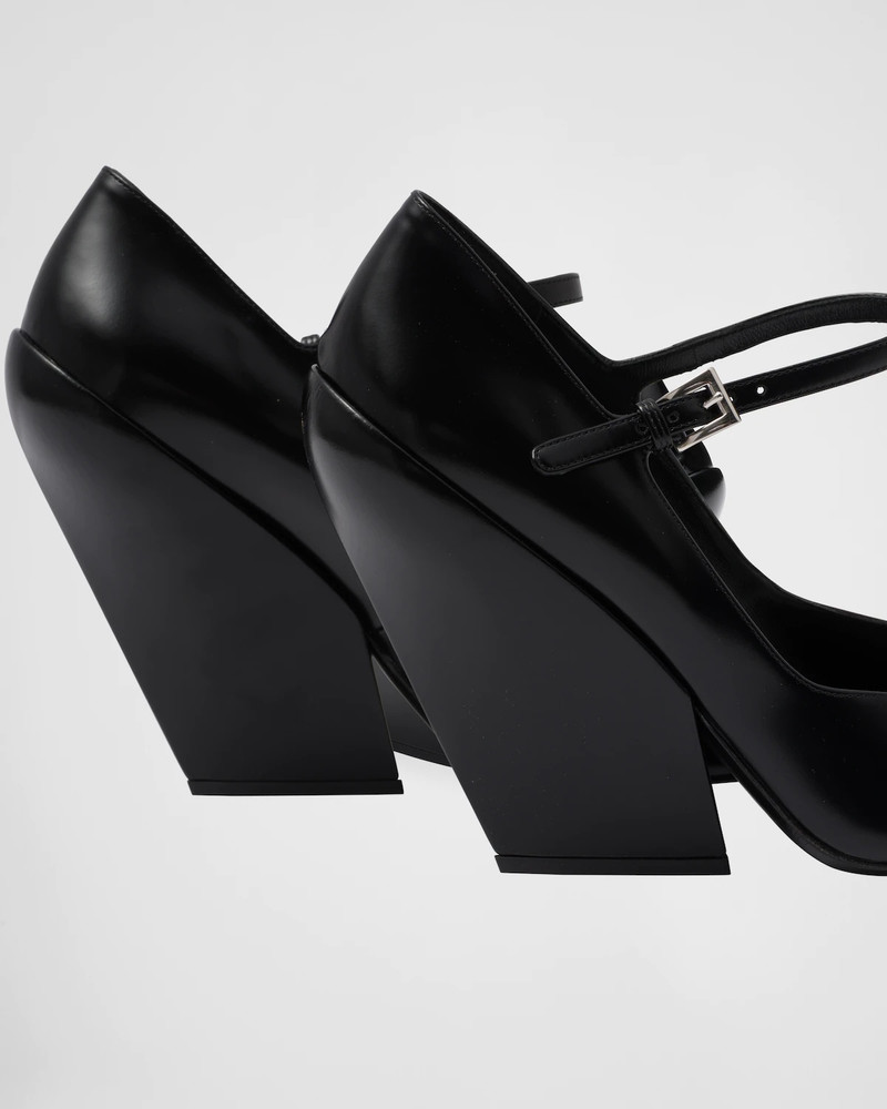 Ombré brushed leather pumps 7