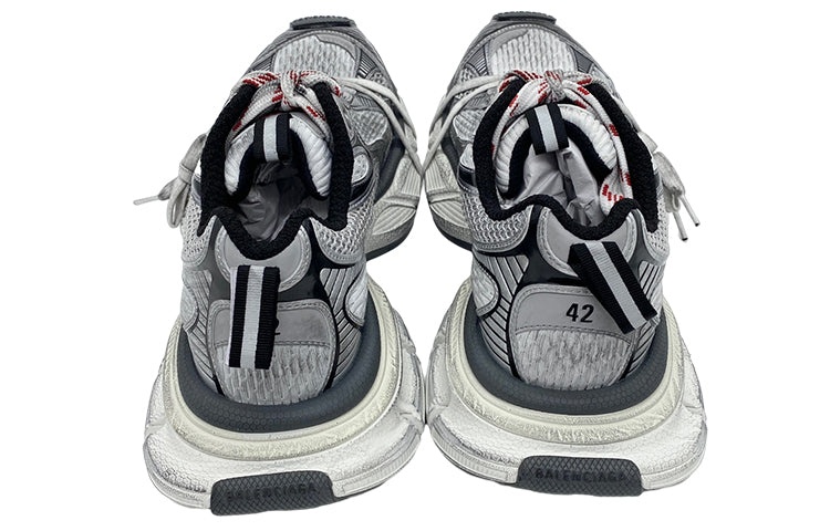 Balenciaga 3XL Sneakers ' Grey, White and Red Mesh and Polyurethane' 734734W3XL51219 - 4