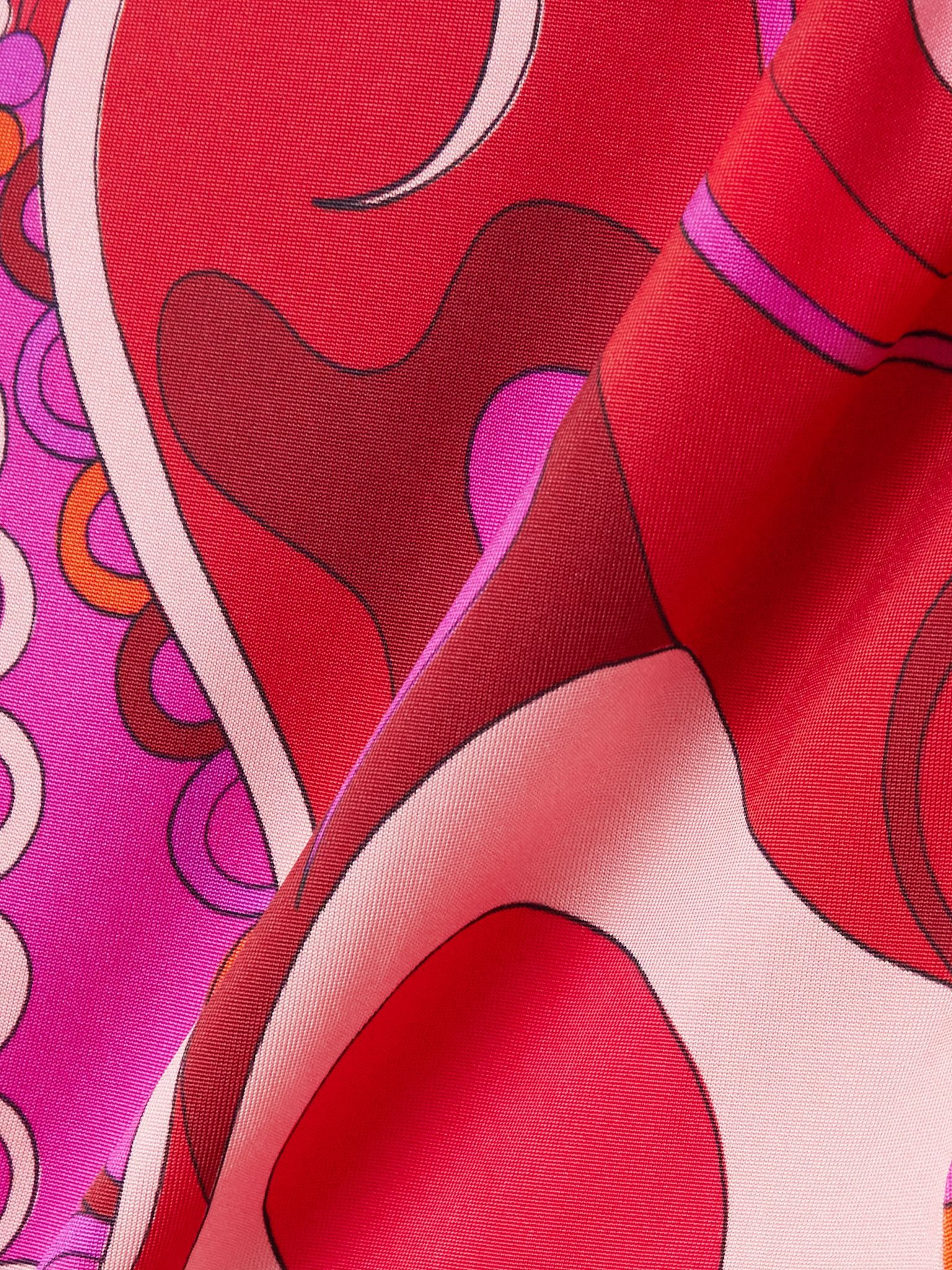 Printed satin-jersey shirt Pink - 4