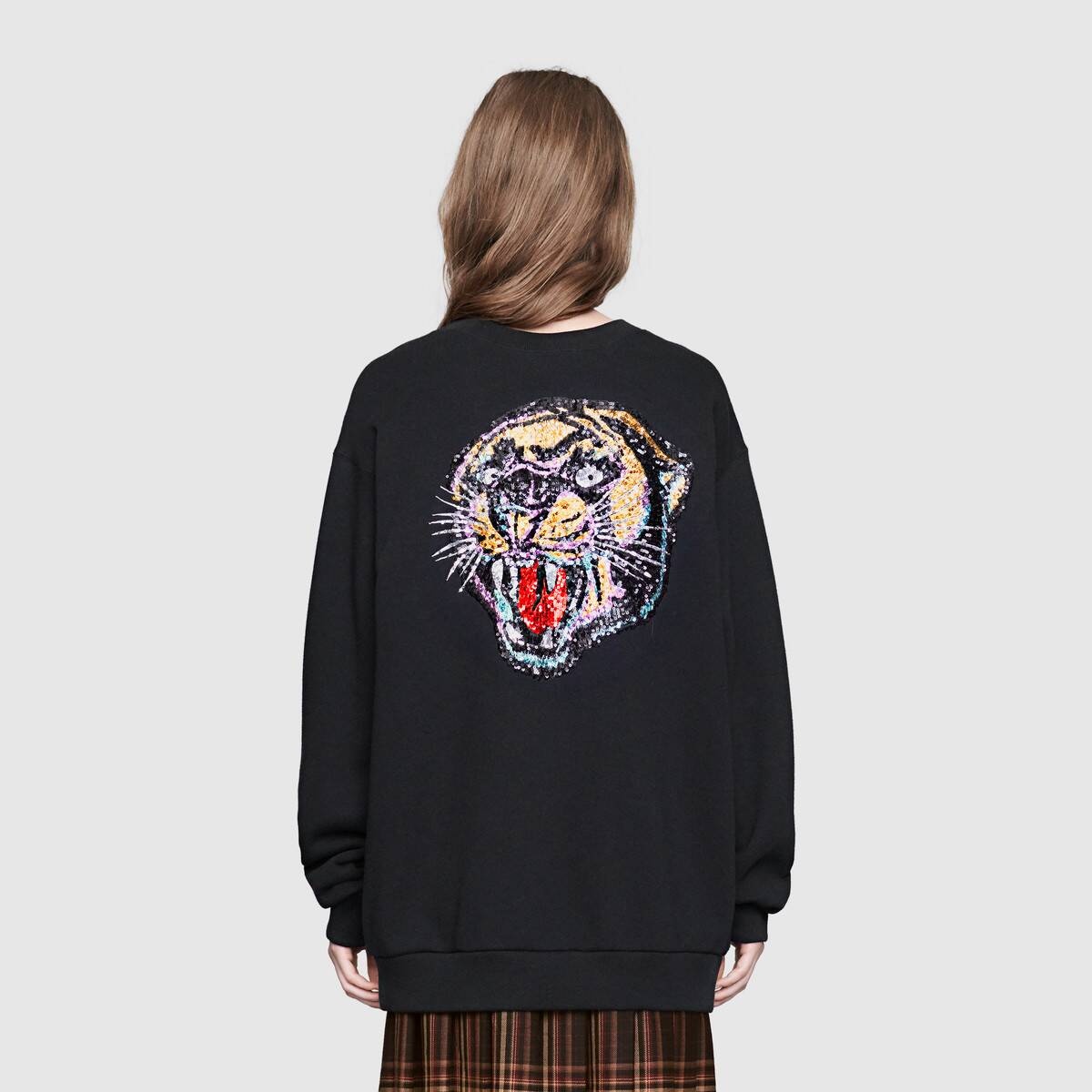 Oversize sweatshirt with Gucci logo - 4