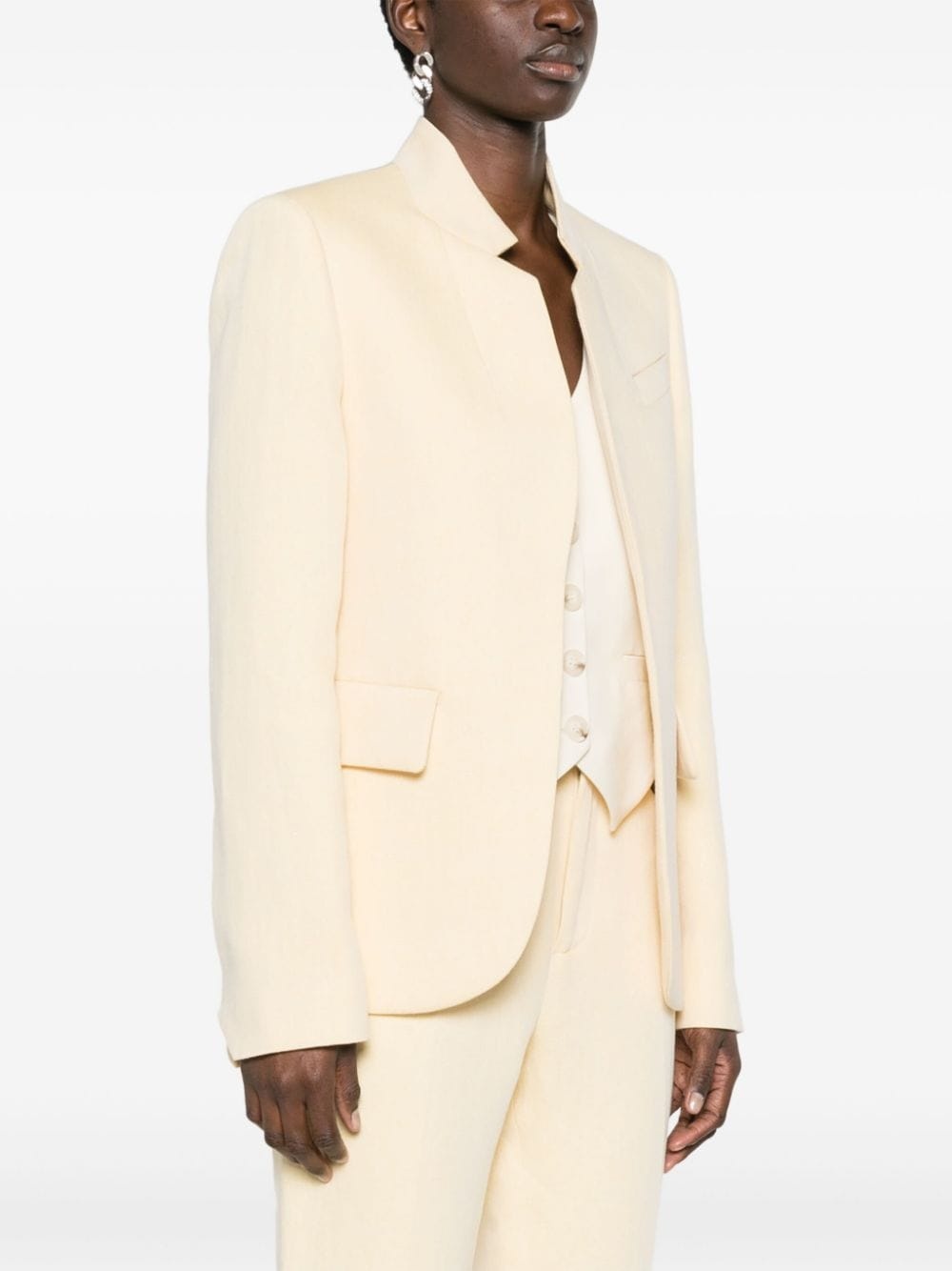 Very lurex single-breasted blazer - 3