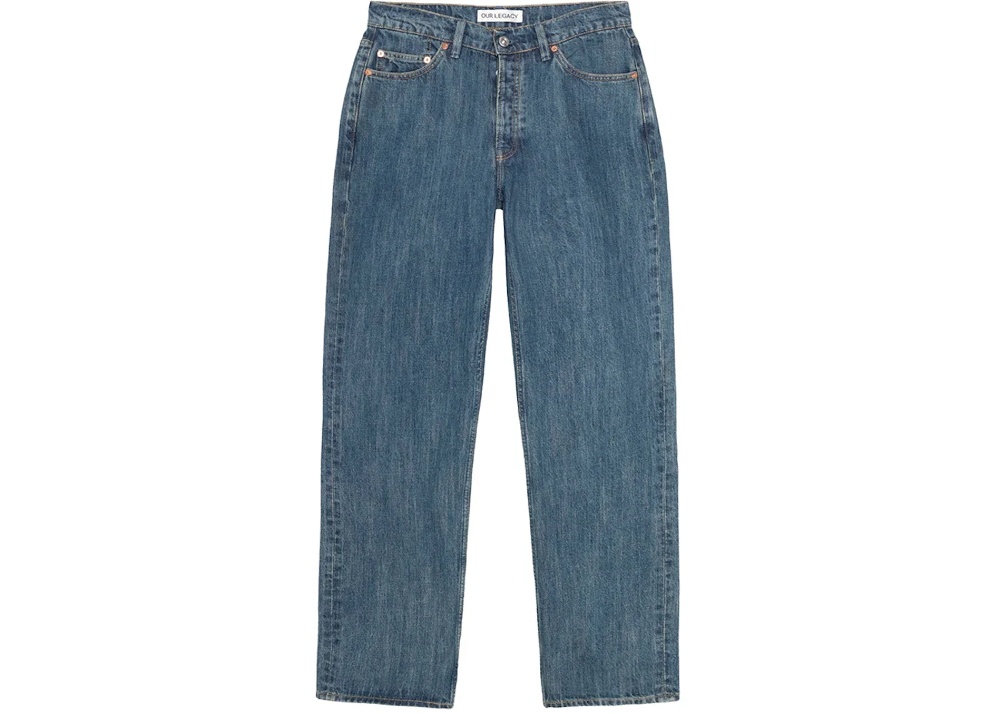 Stussy x Our Legacy Work Shop Work Cut Jean Blue Nep Wash - 1