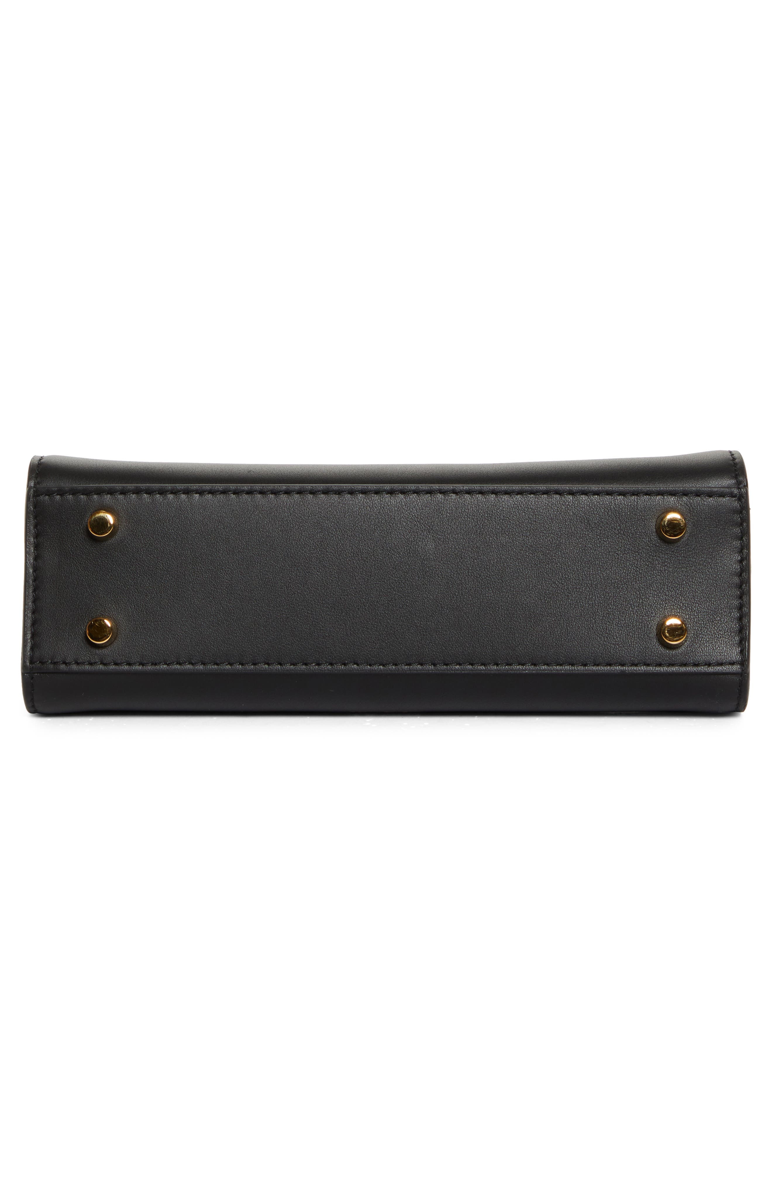 Versace Medusa Small Belted Leather Tote in Black-Versace Gold at Nordstrom - 7