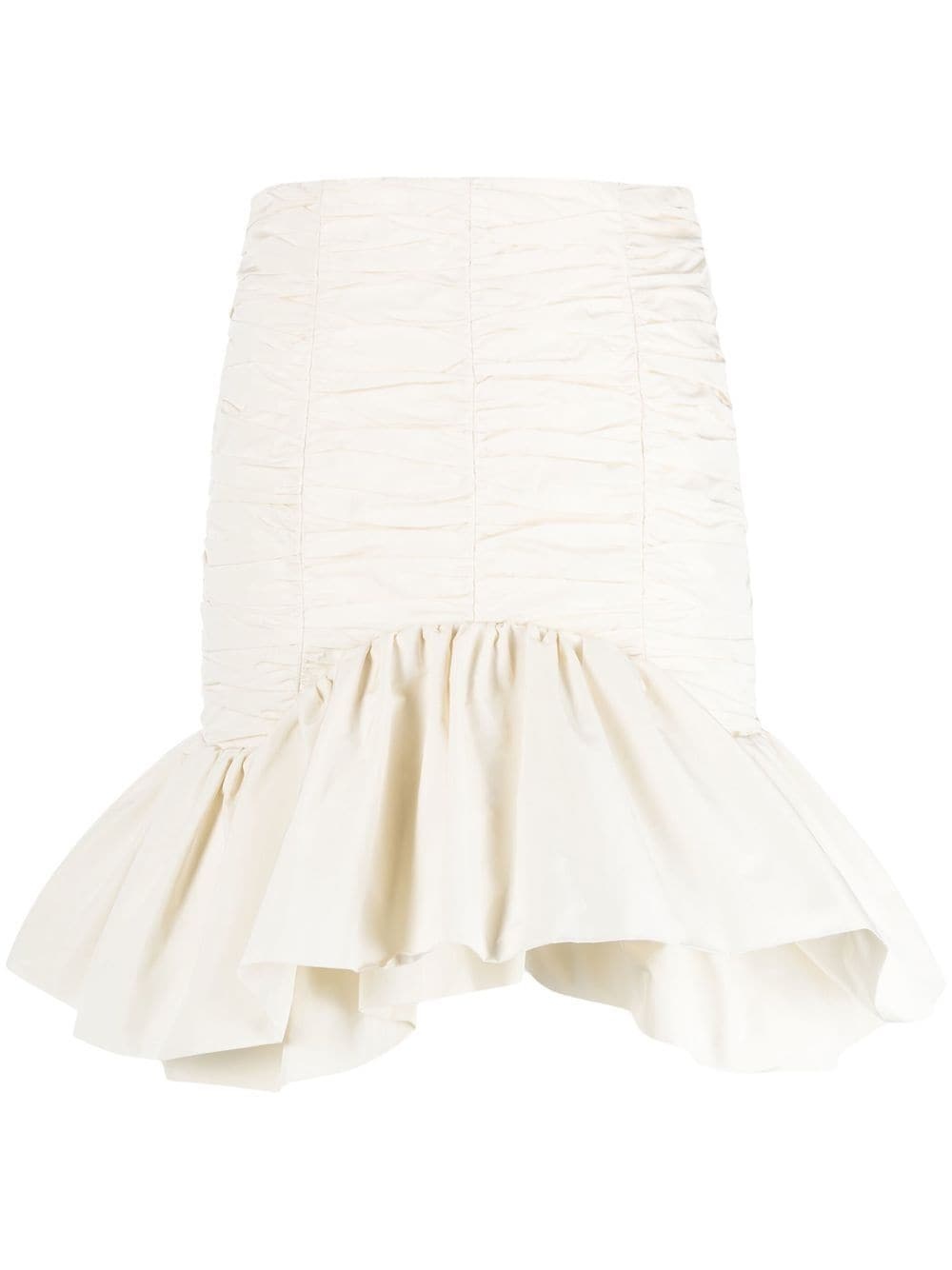 peplum-hem high-waisted skirt - 1