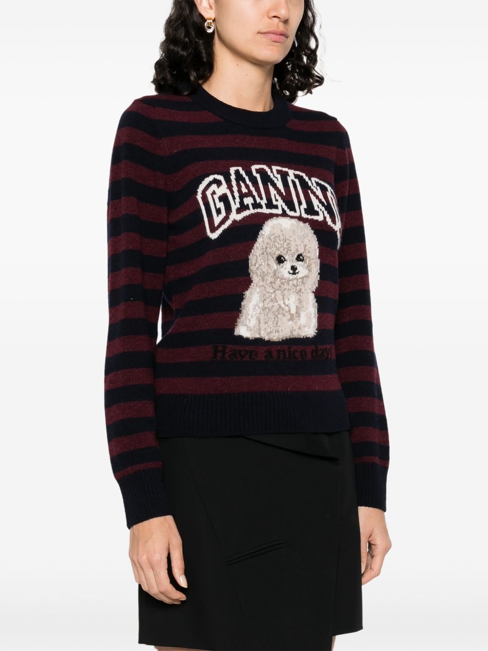 intarsia-knit jumper - 3