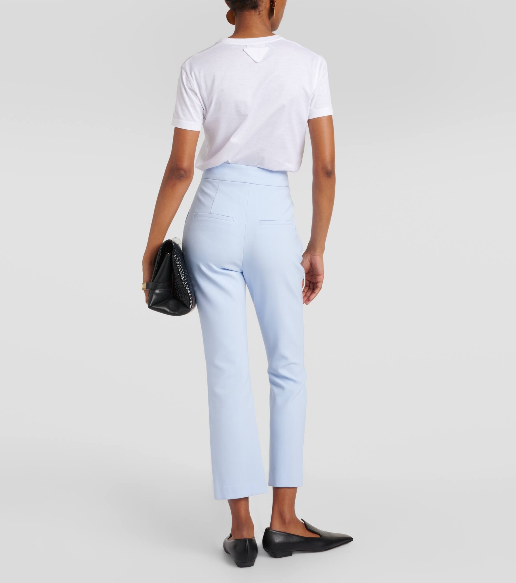 Tani cropped high-rise flared pants - 3