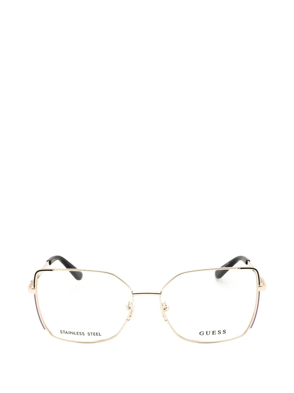 geometric-frame glasses - 1