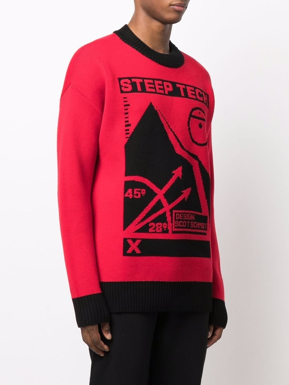 graphic-print merino jumper - 4