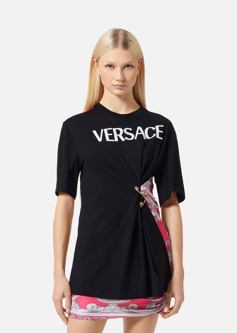 Silver Baroque Safety Pin T-shirt 3