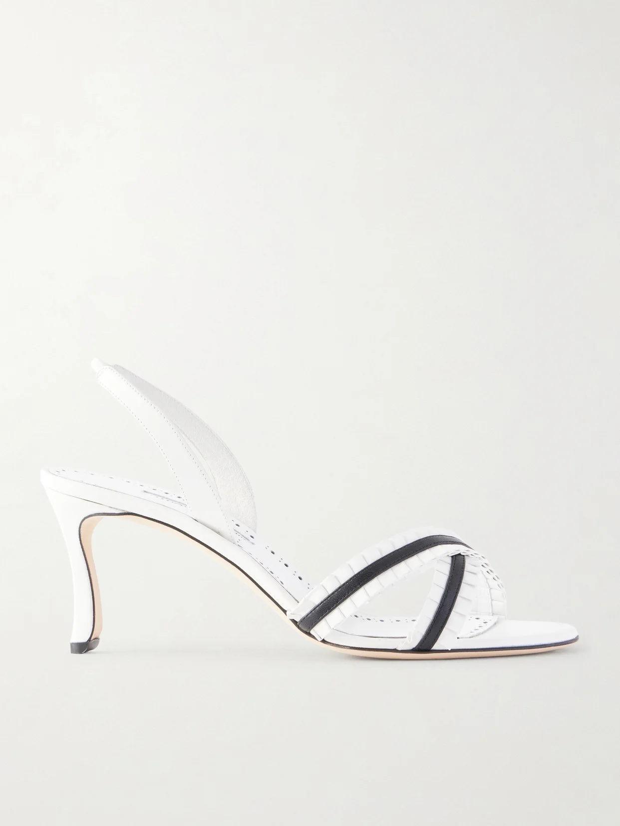 Volusan 70 Ruffled Leather Sandals - 1