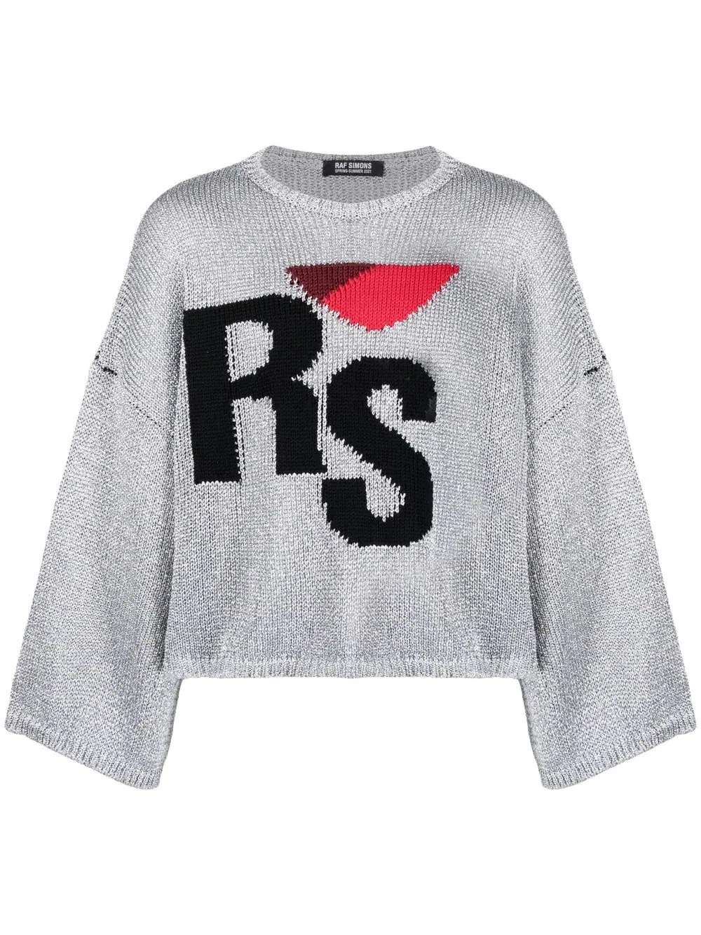 intarsia-logo jumper - 1