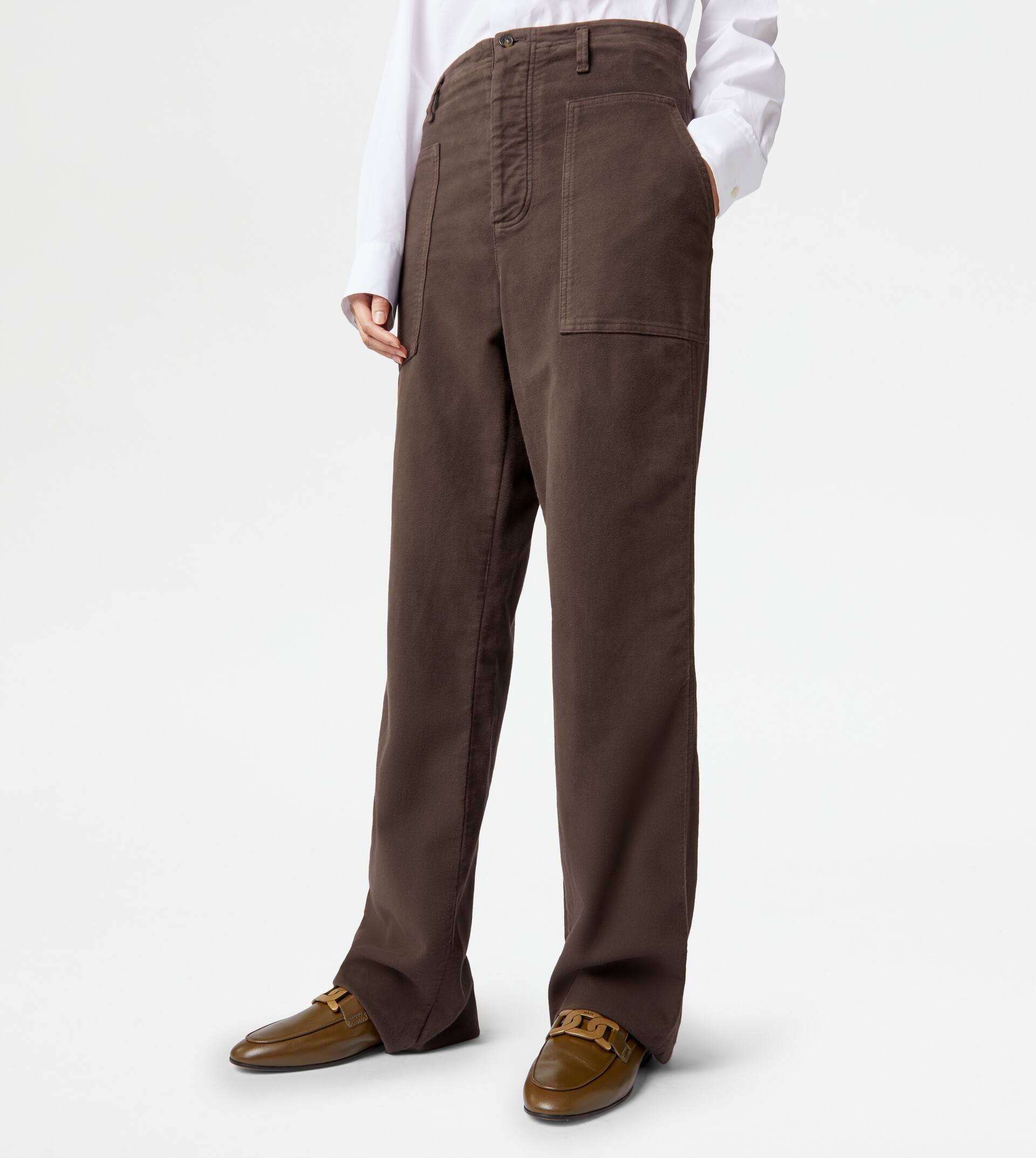 TROUSERS - BROWN - 6