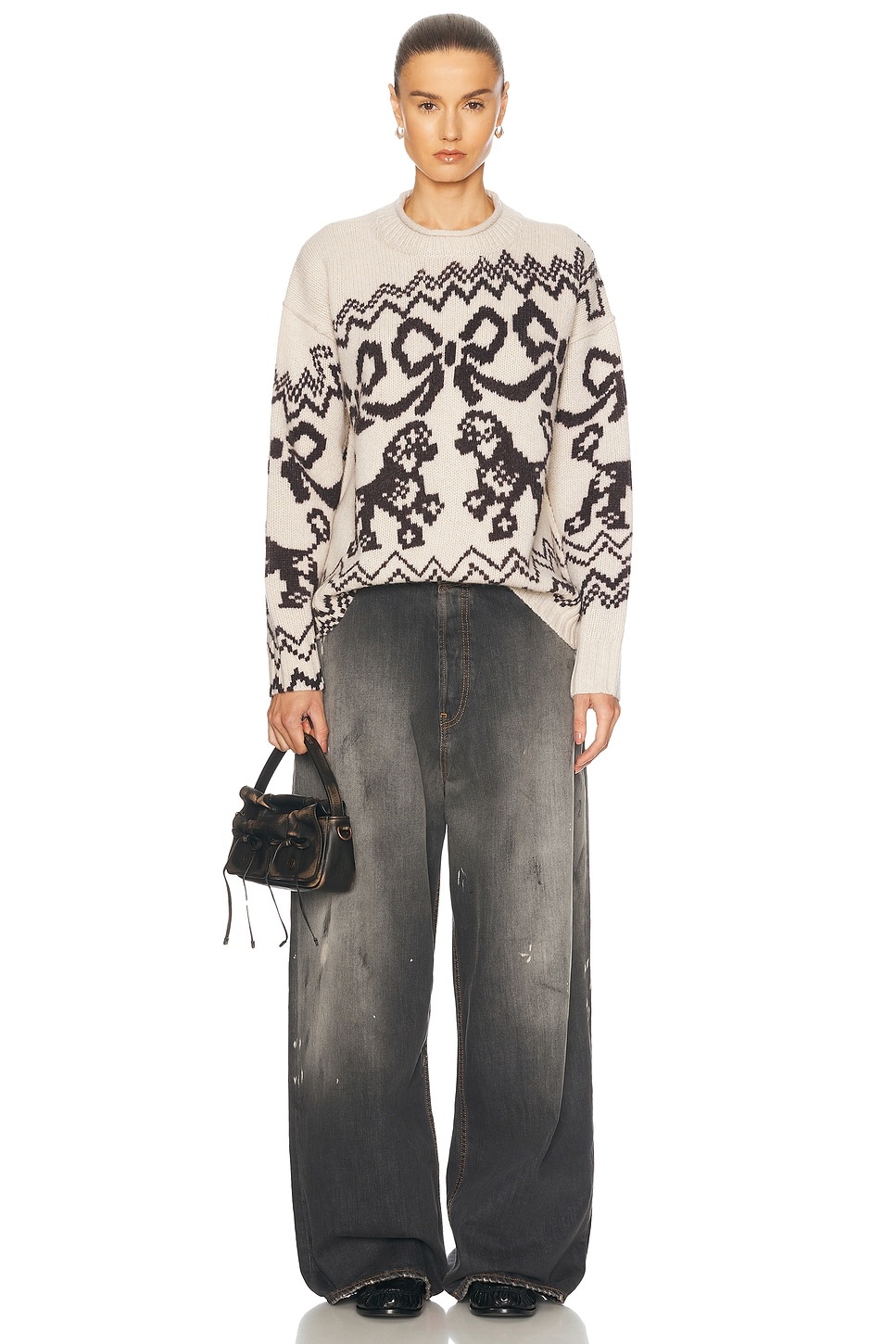 Kaisen Donegal Fair Isle Sweater - 4