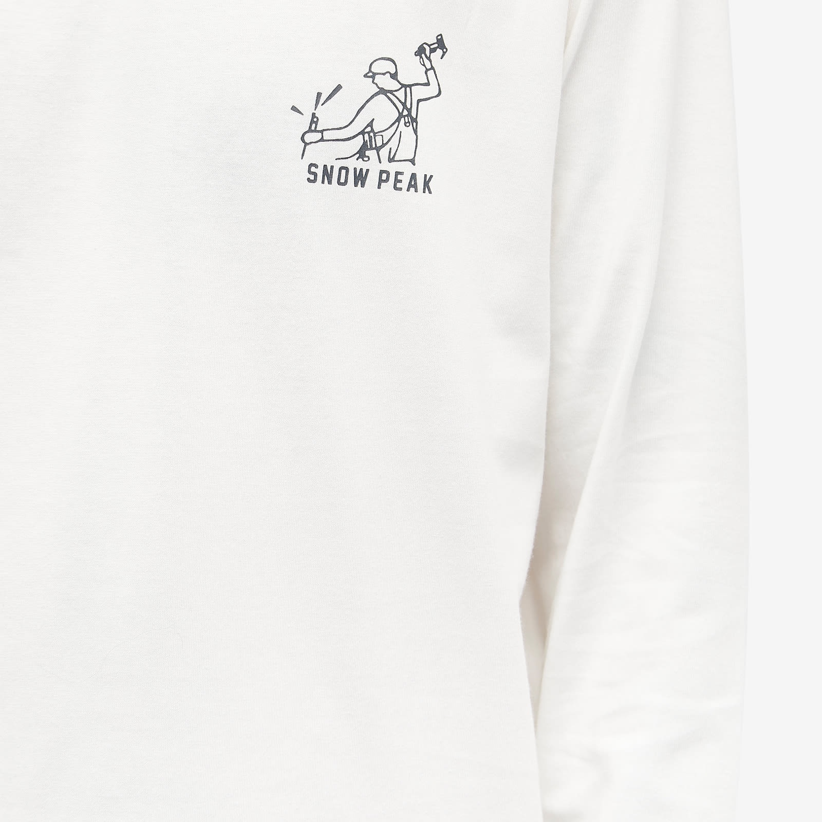 Snow Peak Long Sleeve Foam Print T-Shirt - 5