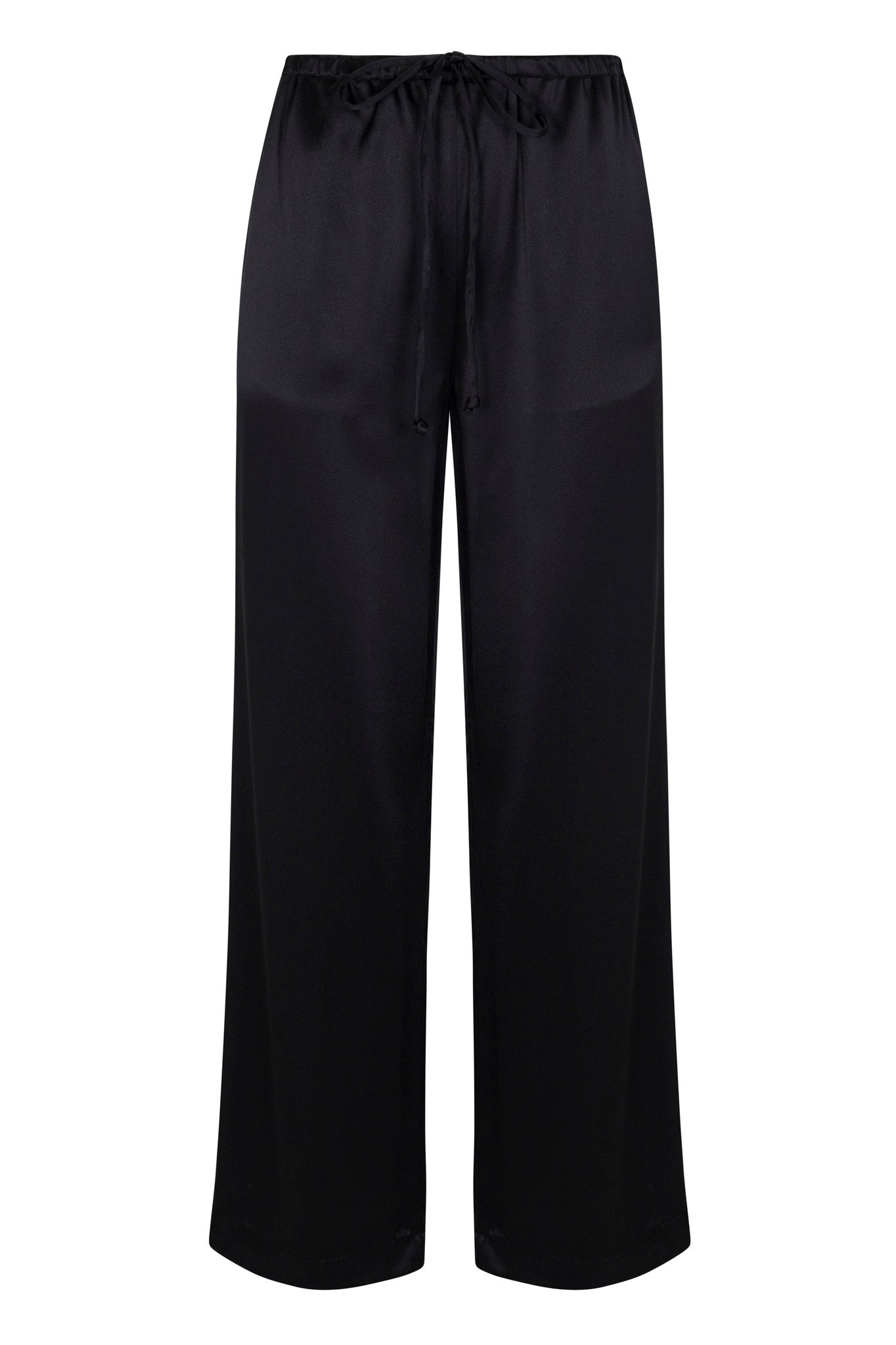 BLACK SILK KAUAI PANTS - 4