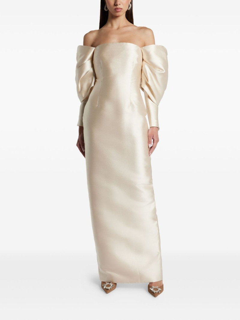 SOLACE LONDON off-shoulder dress outlook