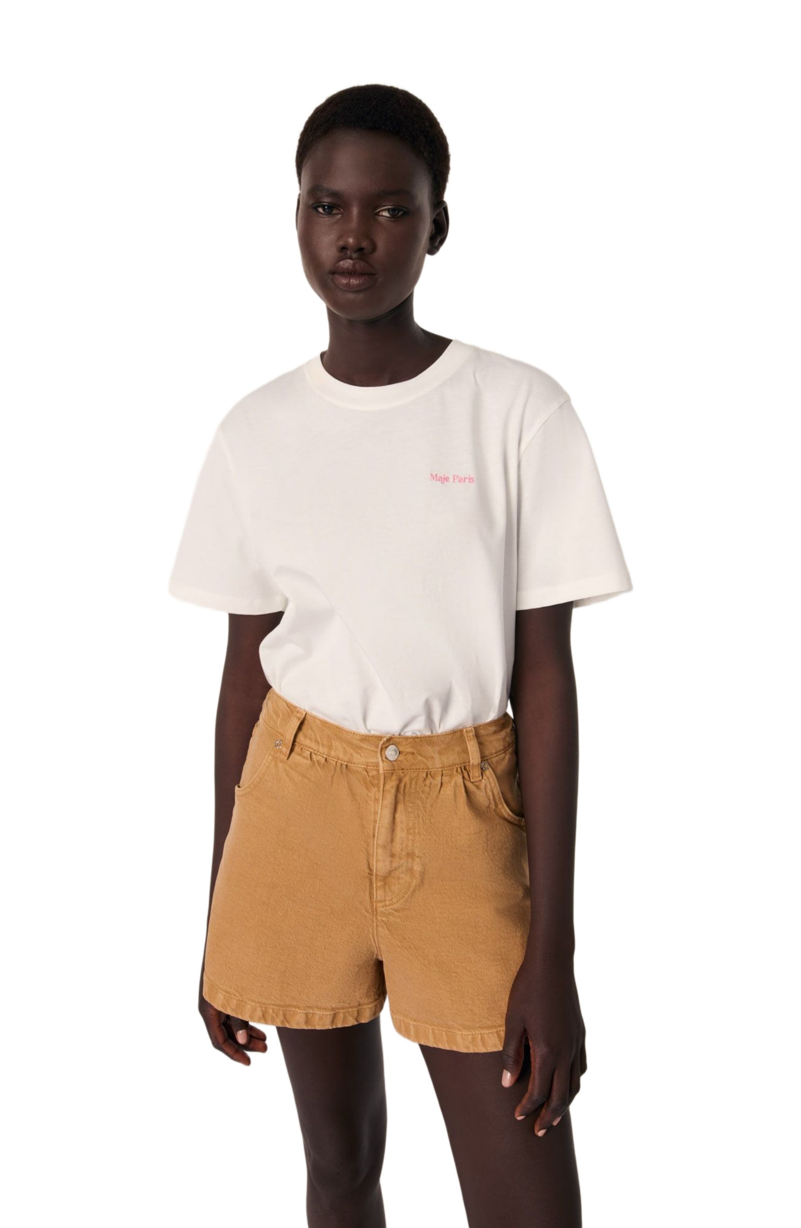 maje Printed T-shirt in Off White at Nordstrom - 1