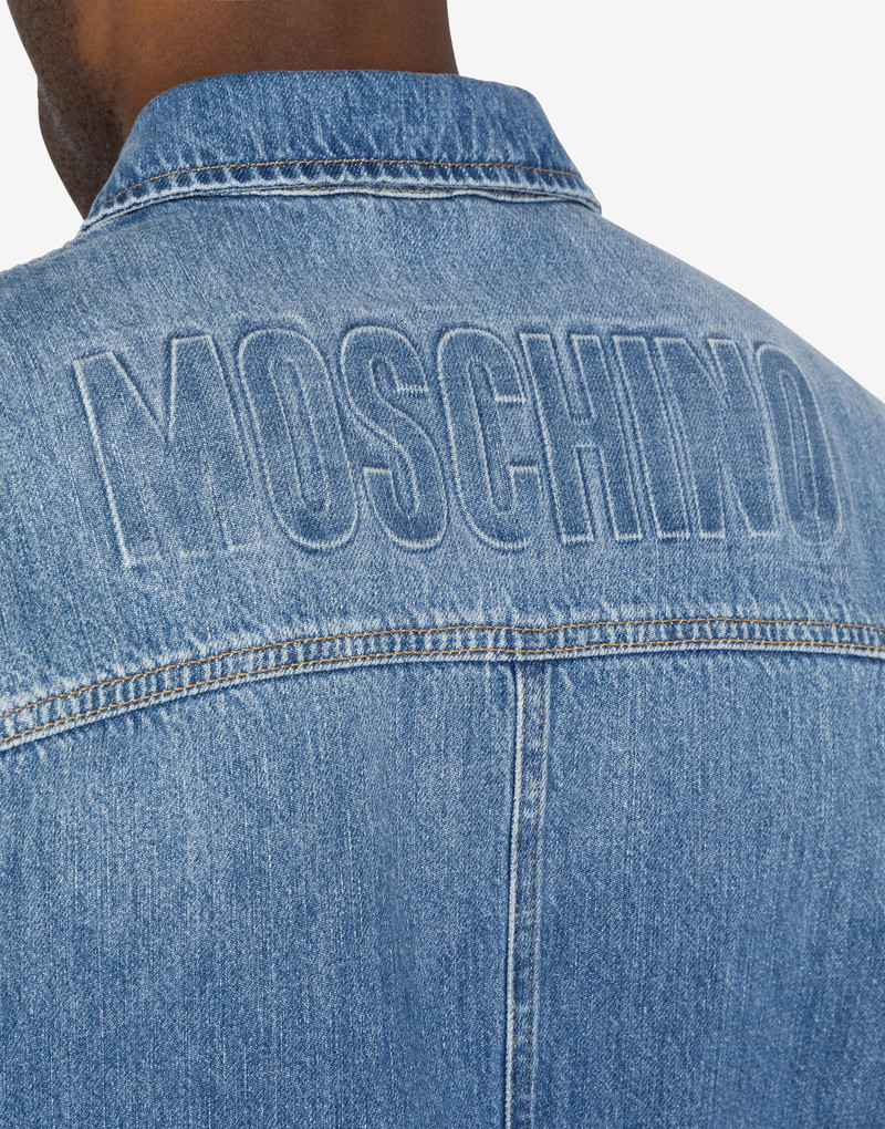 BLUE DENIM JACKET WITH ZIP 4