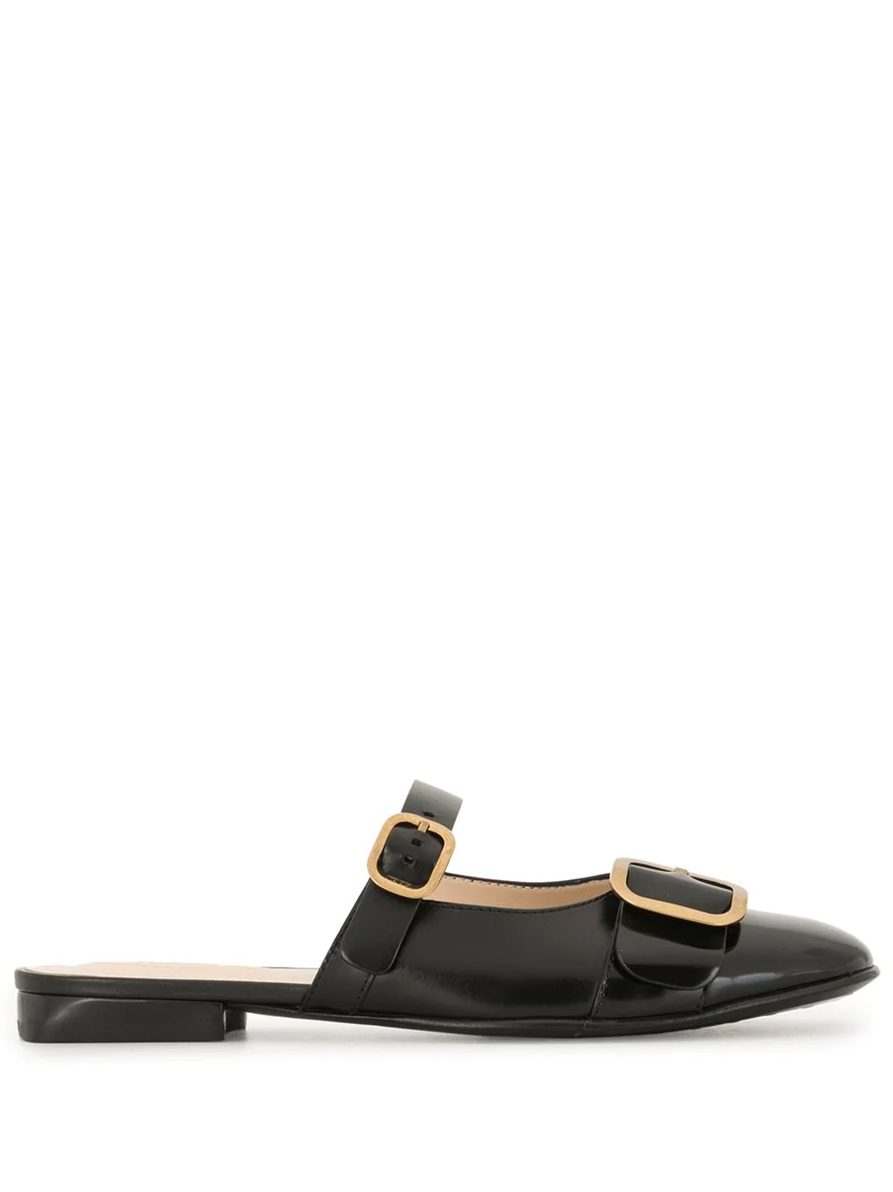 buckle-detail slip-on sandals - 1