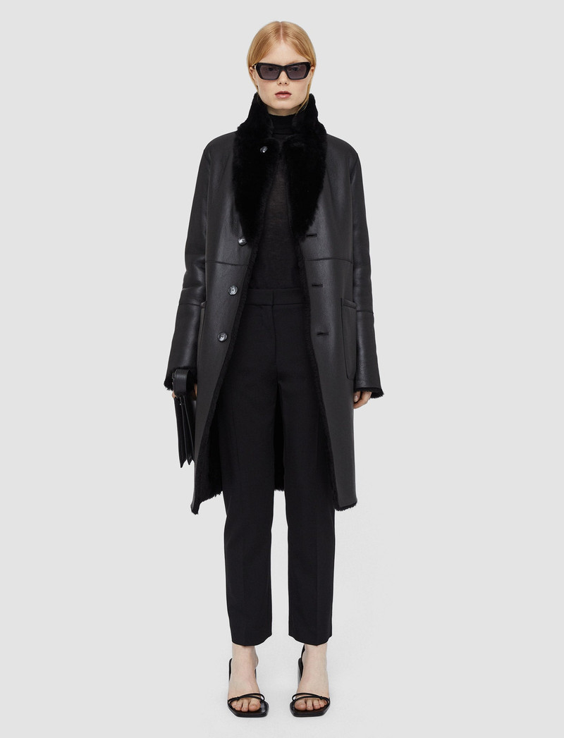 JOSEPH Reversible Shearling Britanny Coat outlook