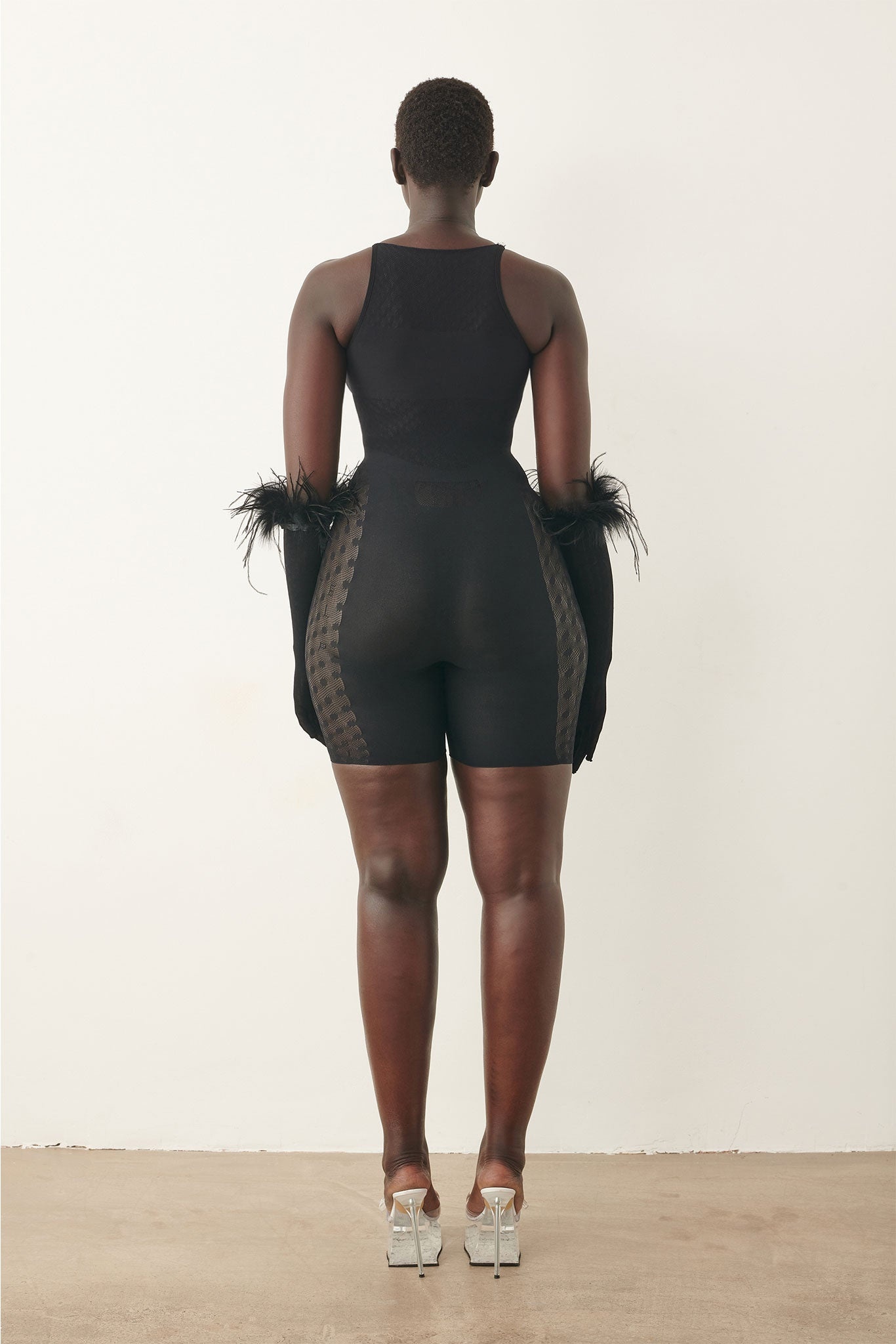 JETTA JUMPSUIT X GWENEVERE GLOVES SET JET BLACK - 4