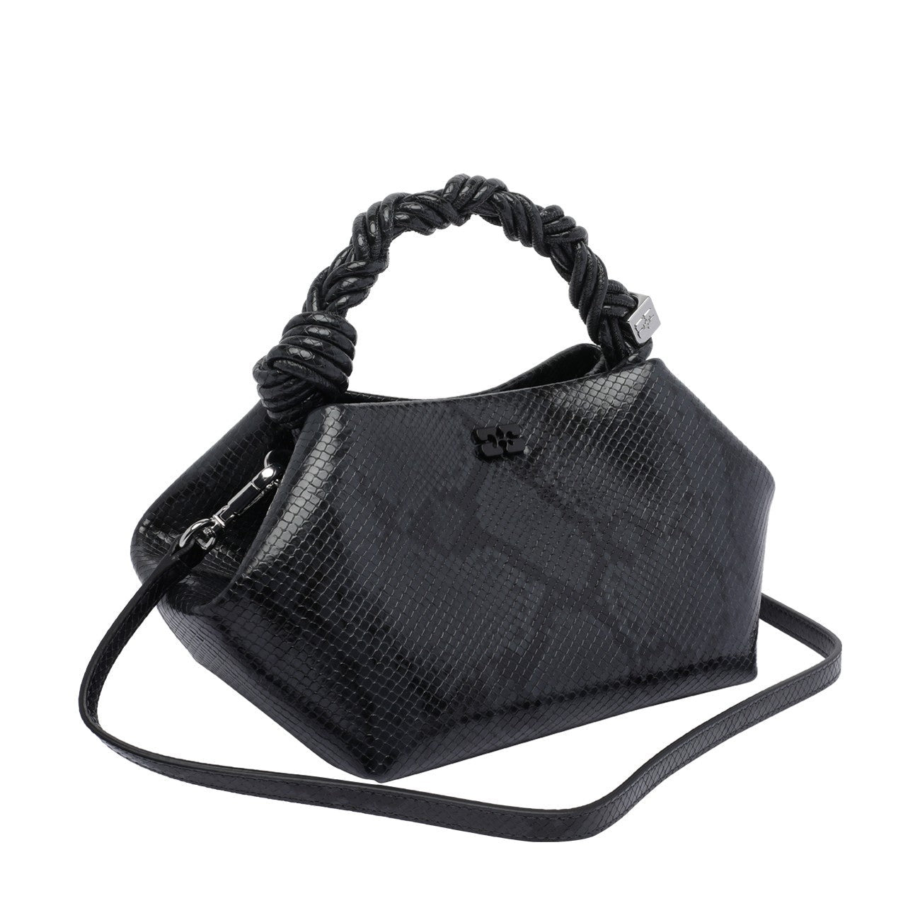 Ganni Women Small Ganni Bou Snake Handbag - 3
