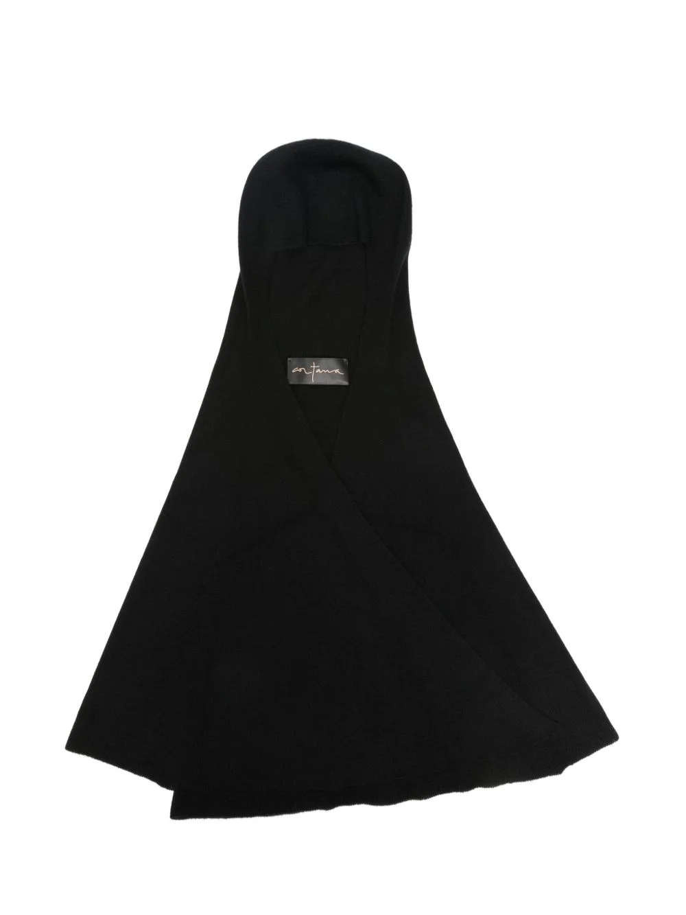 knitted crossover hood - 1