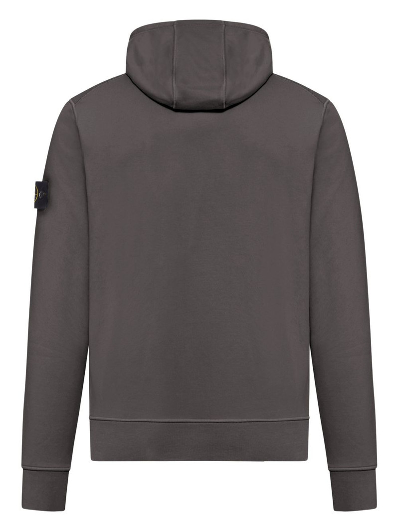 Stone Island drawstring kangaroo-pocket hoodie outlook