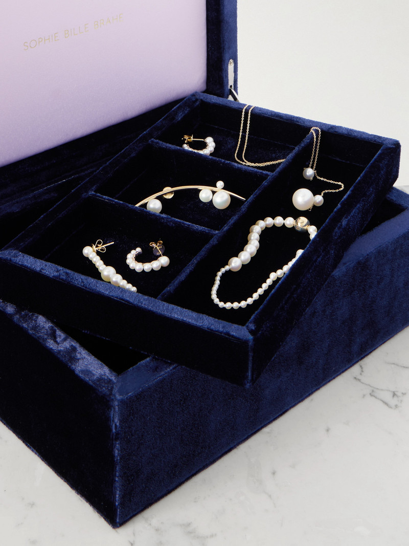 SOPHIE BILLE BRAHE Trésor Grande Velvet Jewelry Box outlook