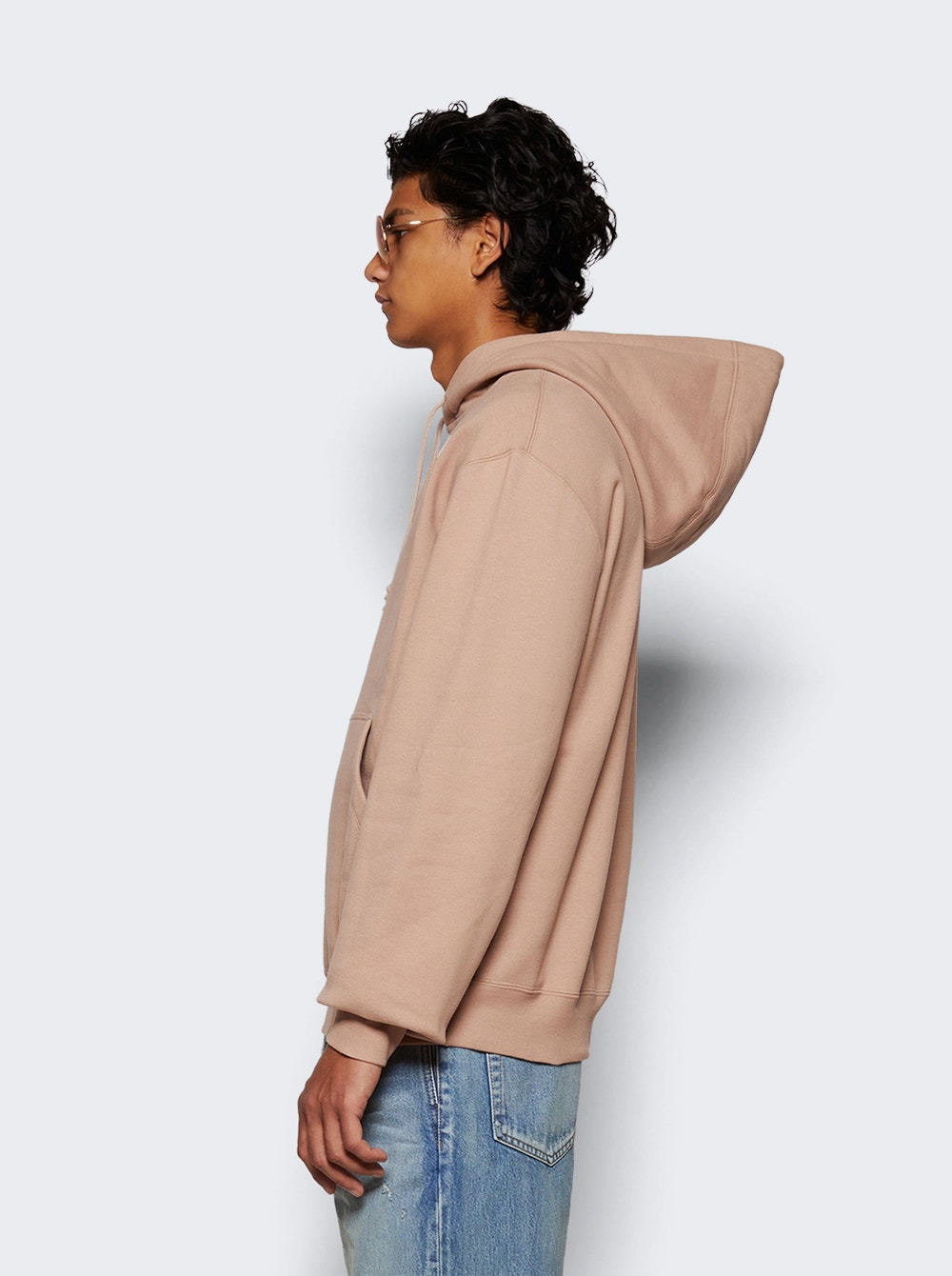 Oversize Hoodie Nude Rose - 4