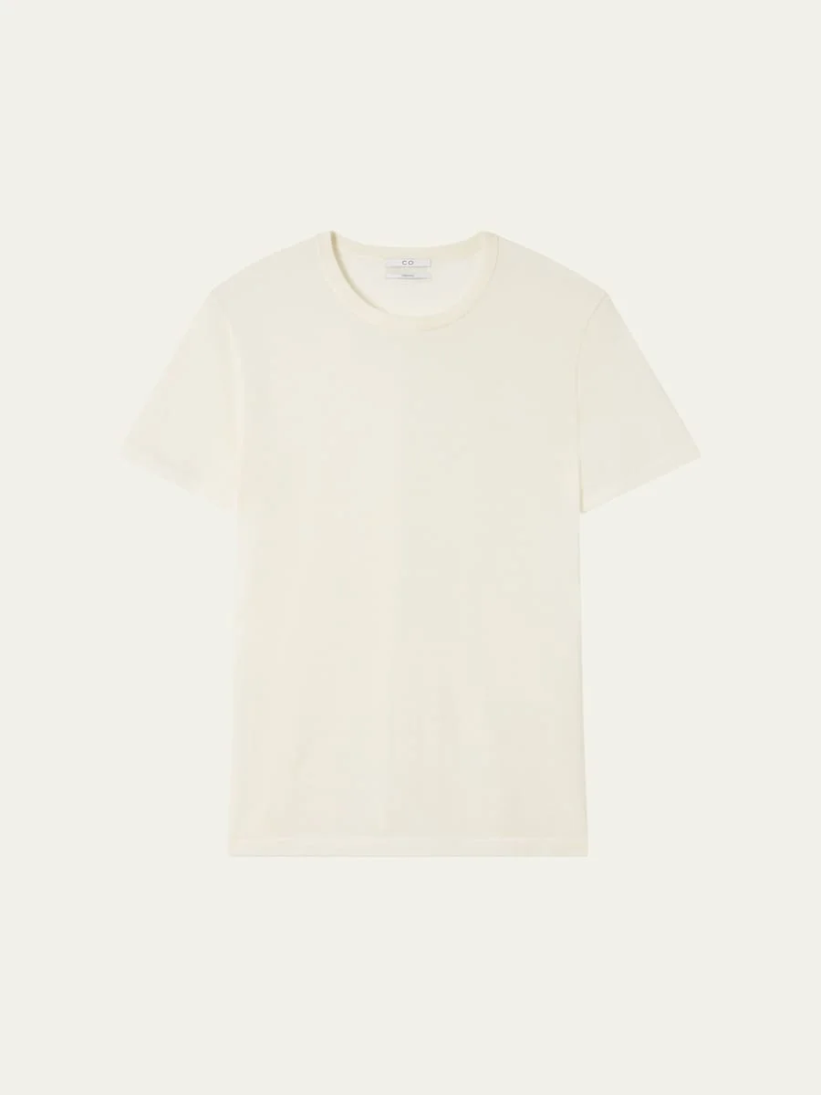 Cashmere Short-Sleeve T-Shirt - 1