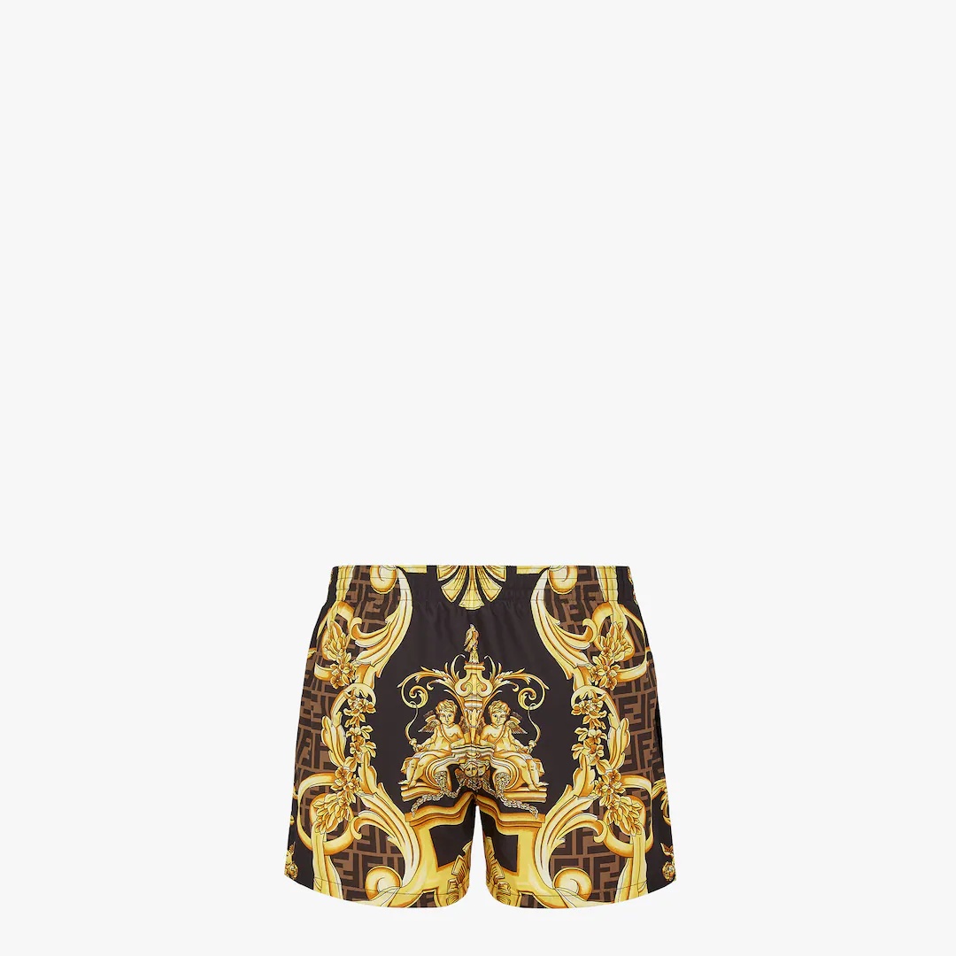 Fendace multicolor nylon shorts - 2