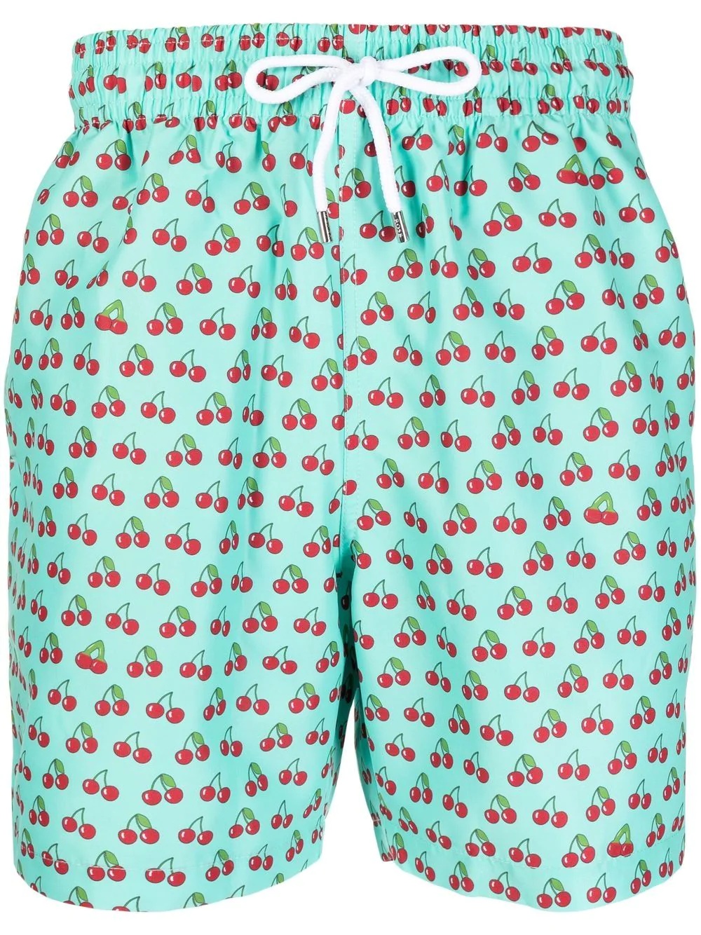 cherry-print swim shorts - 1