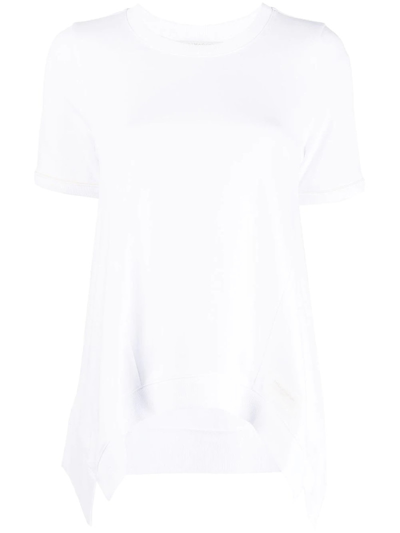 waterfall-hem T-shirt 1