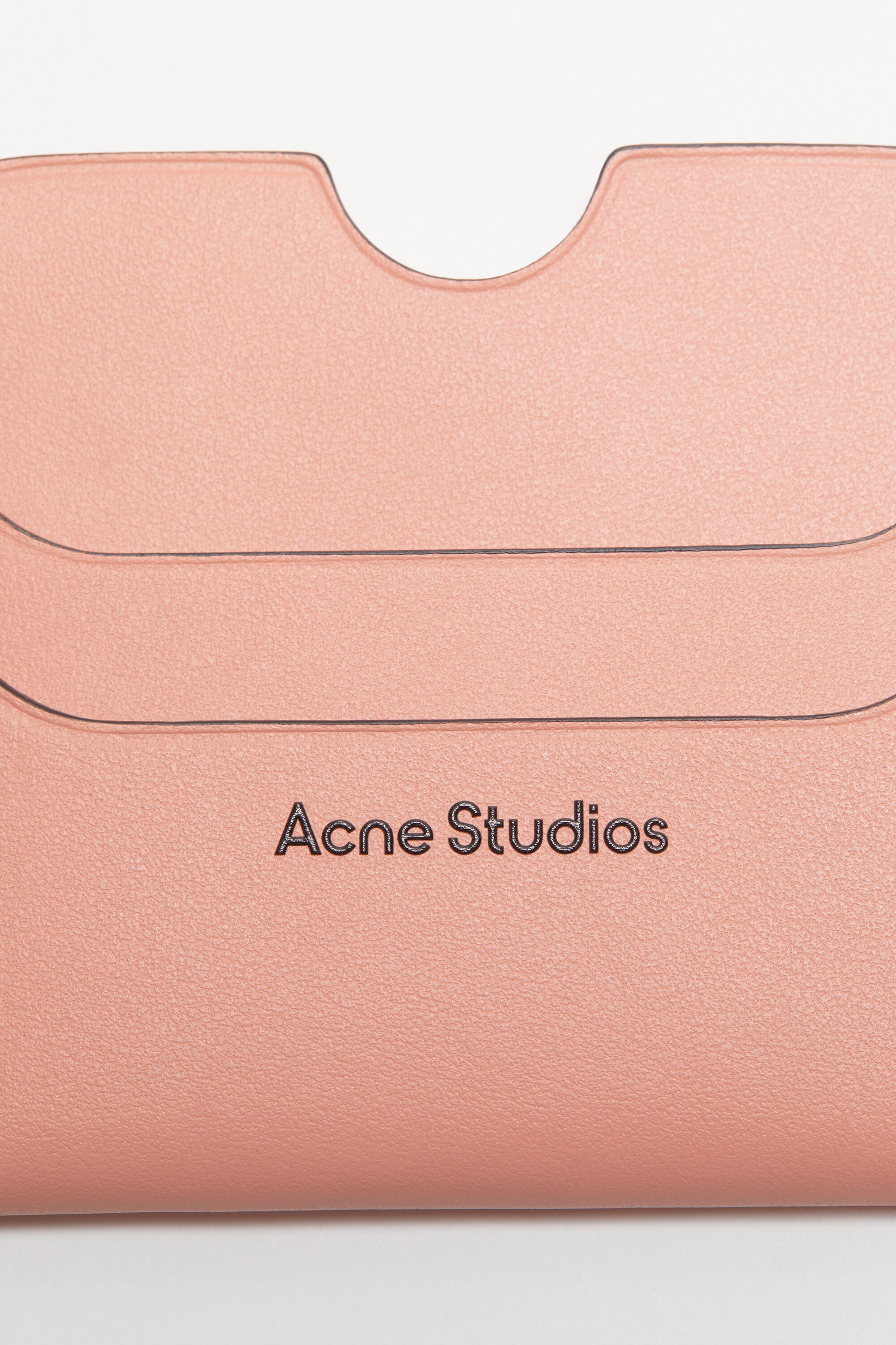Leather card holder - Salmon pink - 5