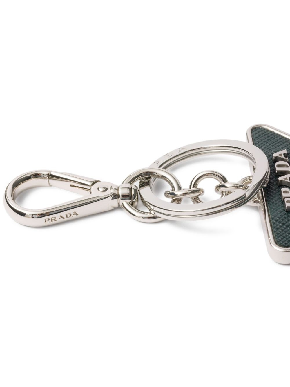 Saffiano leather keychain - 3
