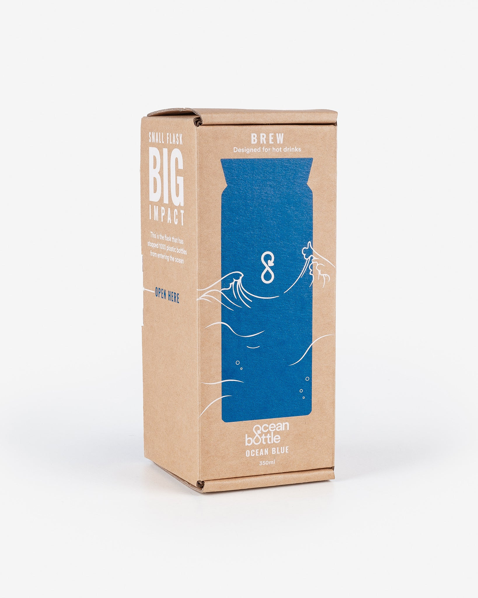 IHxOB-02-BLU Iron Heart x Ocean Bottle 350ml Stainless Steel Brew Flask - 10