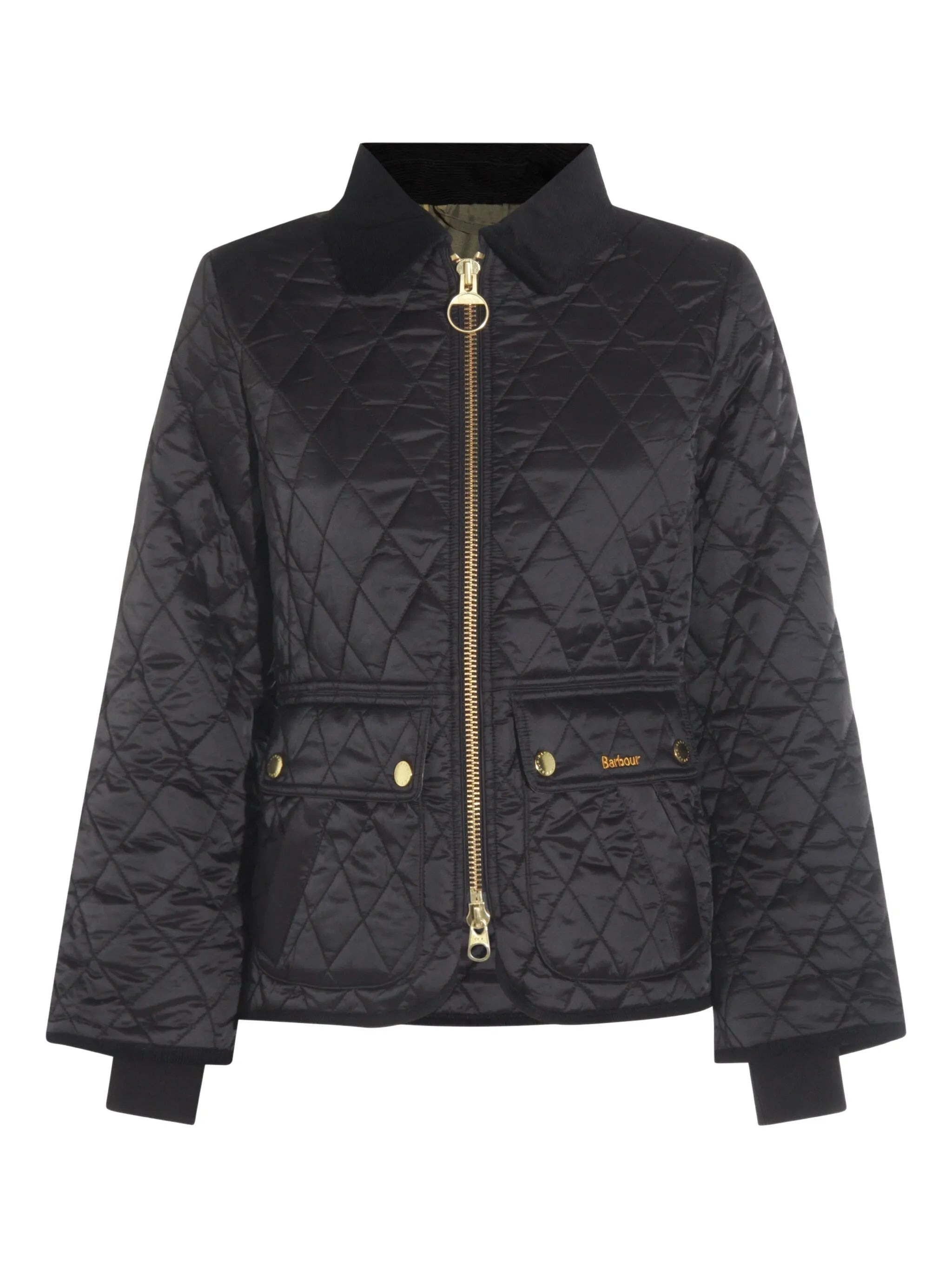 Barbour Diamond-quilted Zip-front Coat - 1