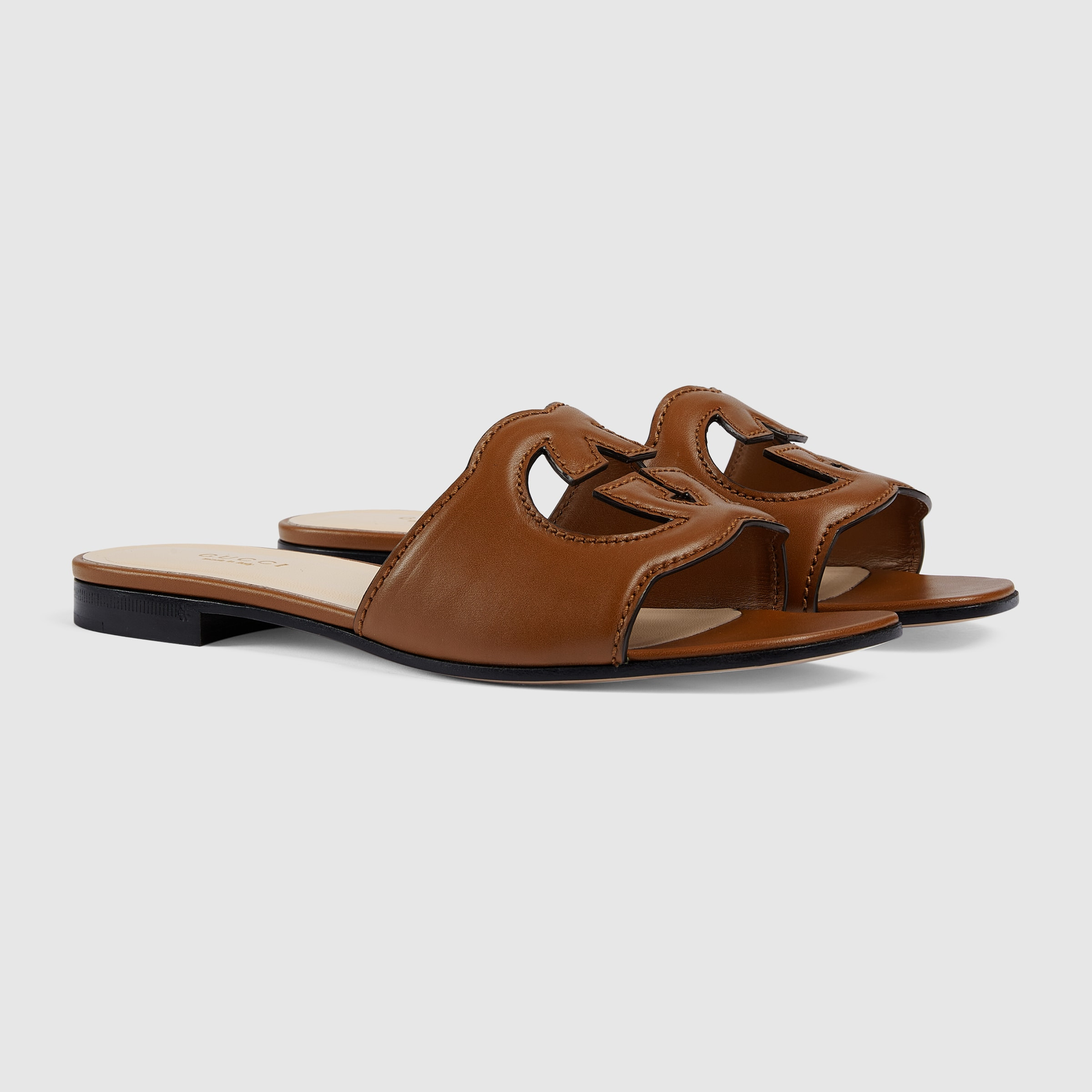 Women's Interlocking G cut-out slide sandal - 2