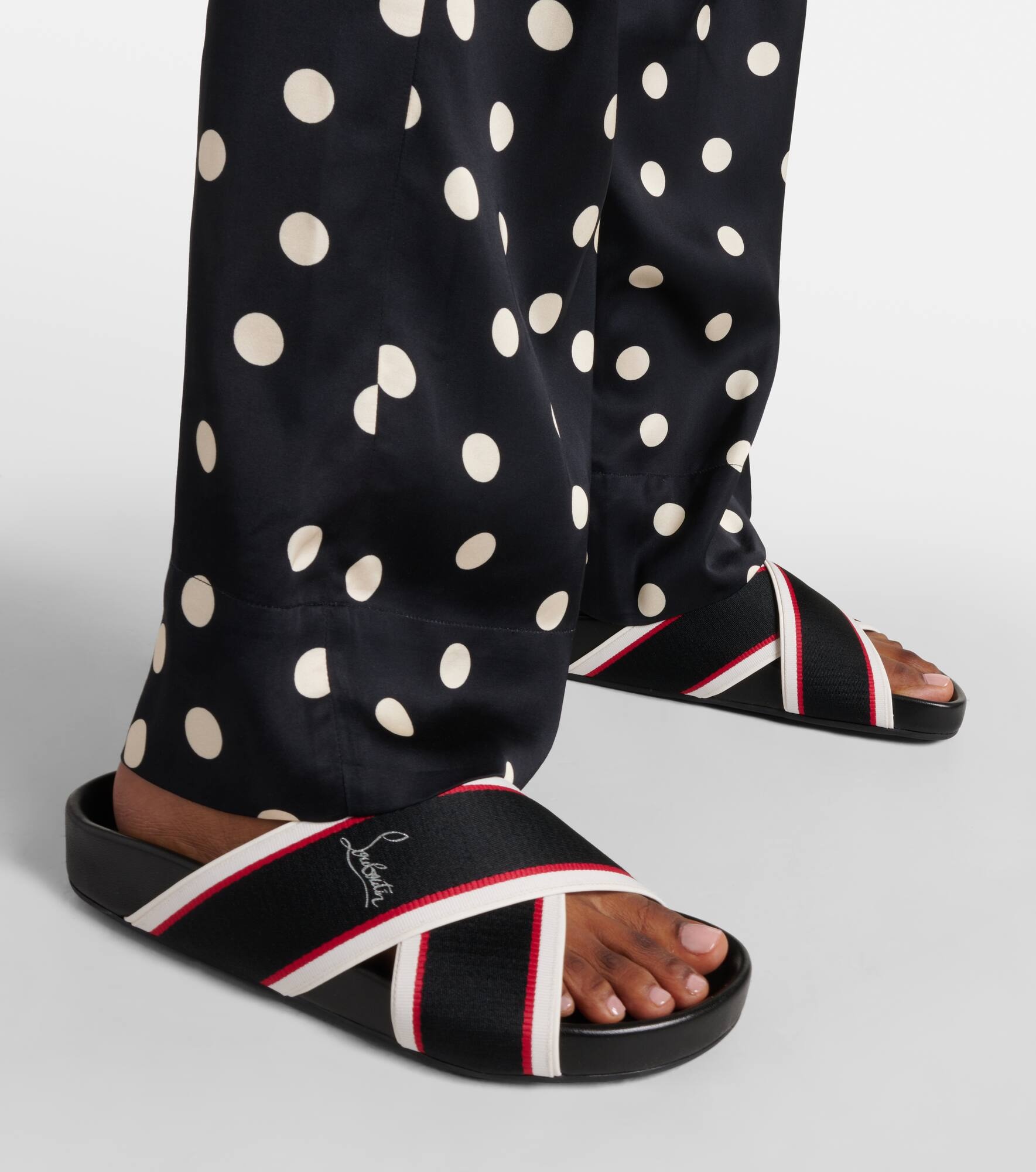 Hot Cross Bizz ribbon sandals - 7