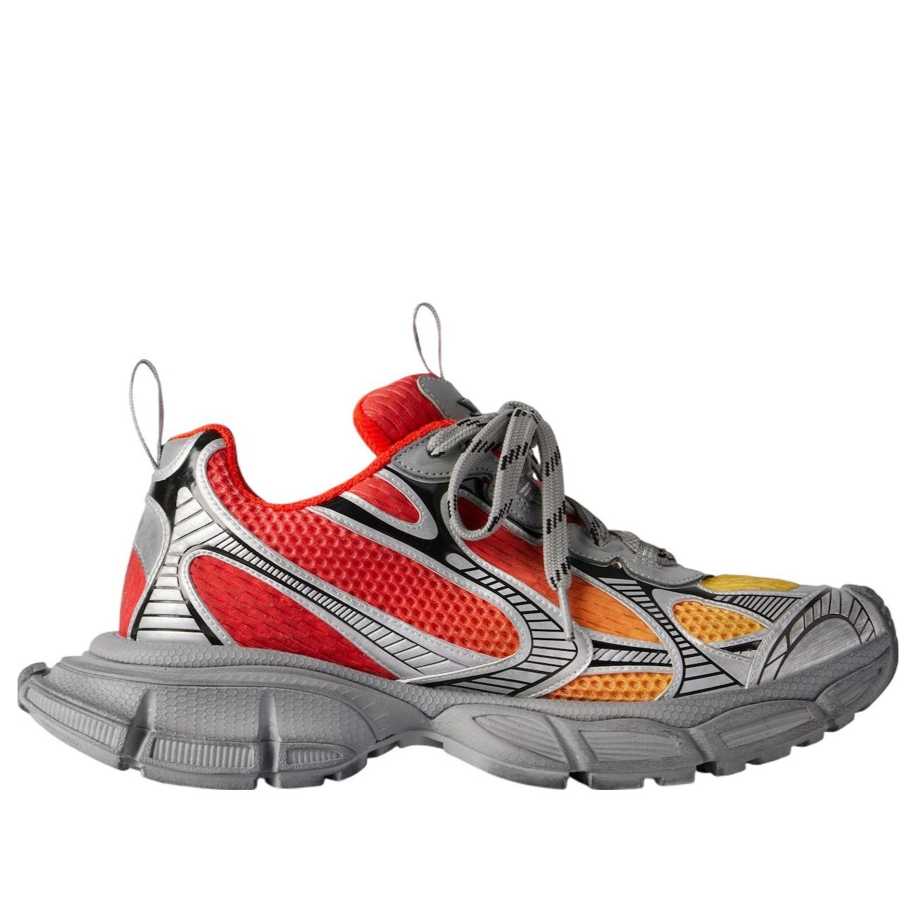 Balenciaga 3XL Gradient Sneakers 'White Red Orange' 734734W3XGM6711 - 2