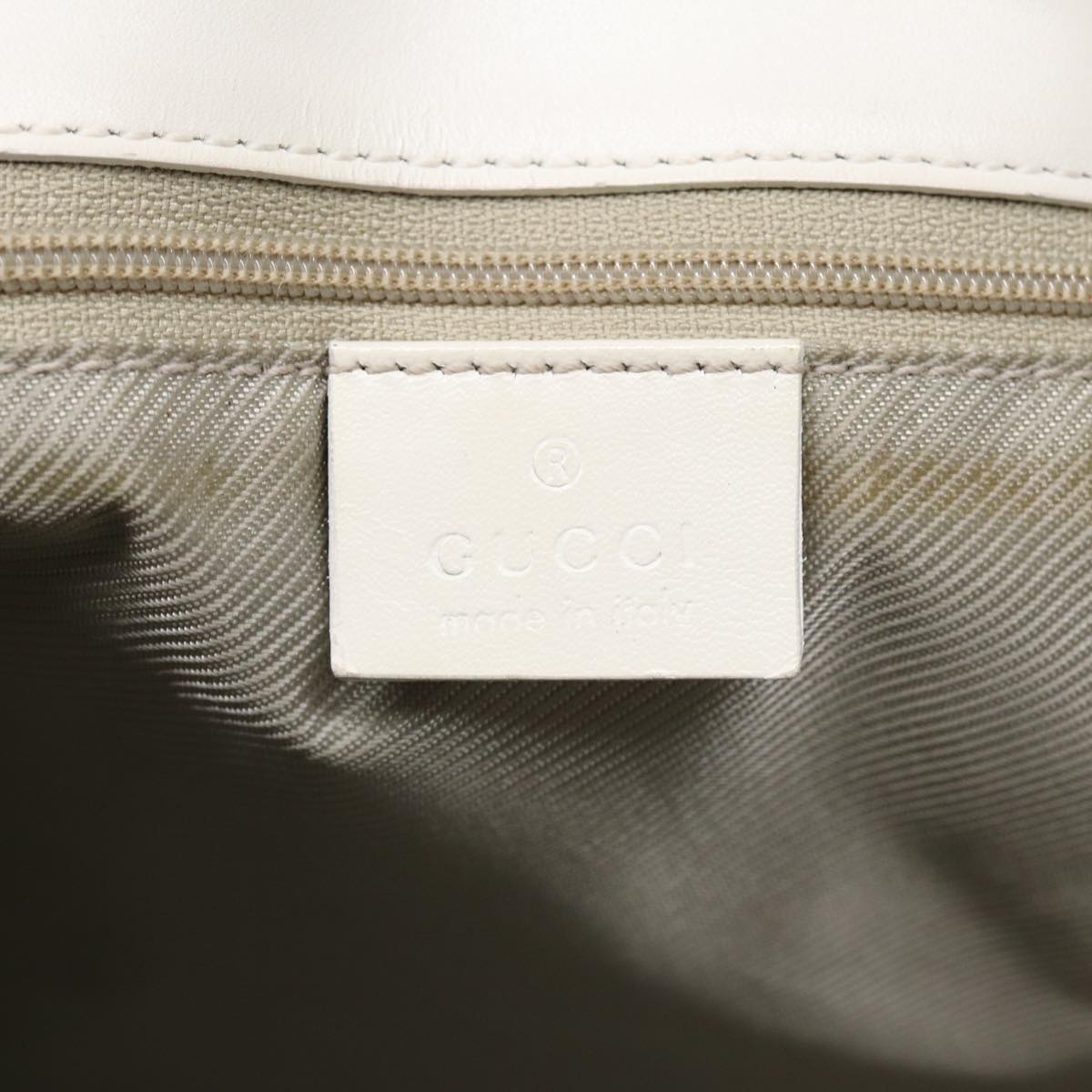 GUCCI GG Canvas Tote Bag Light Blue White Gold 002 002 - 14