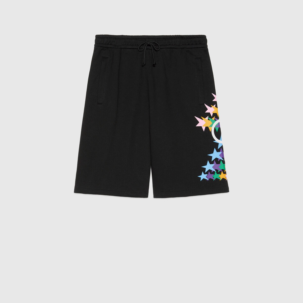 Interlocking G star flash print cotton shorts - 1